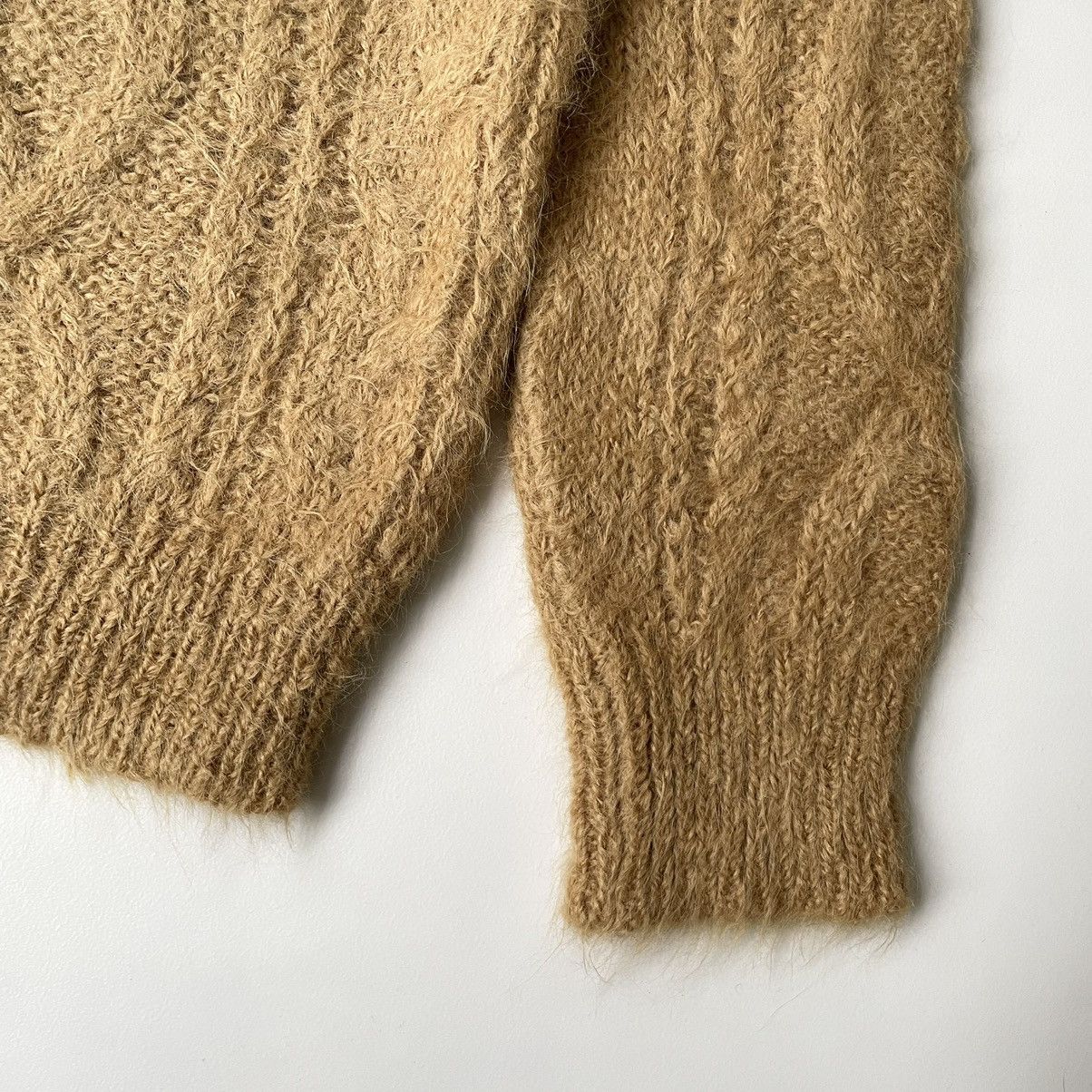 Dries Van Noten Sample Cable Knit Mohair Sweater Size US M / EU 48-50 / 2 - 7 Thumbnail