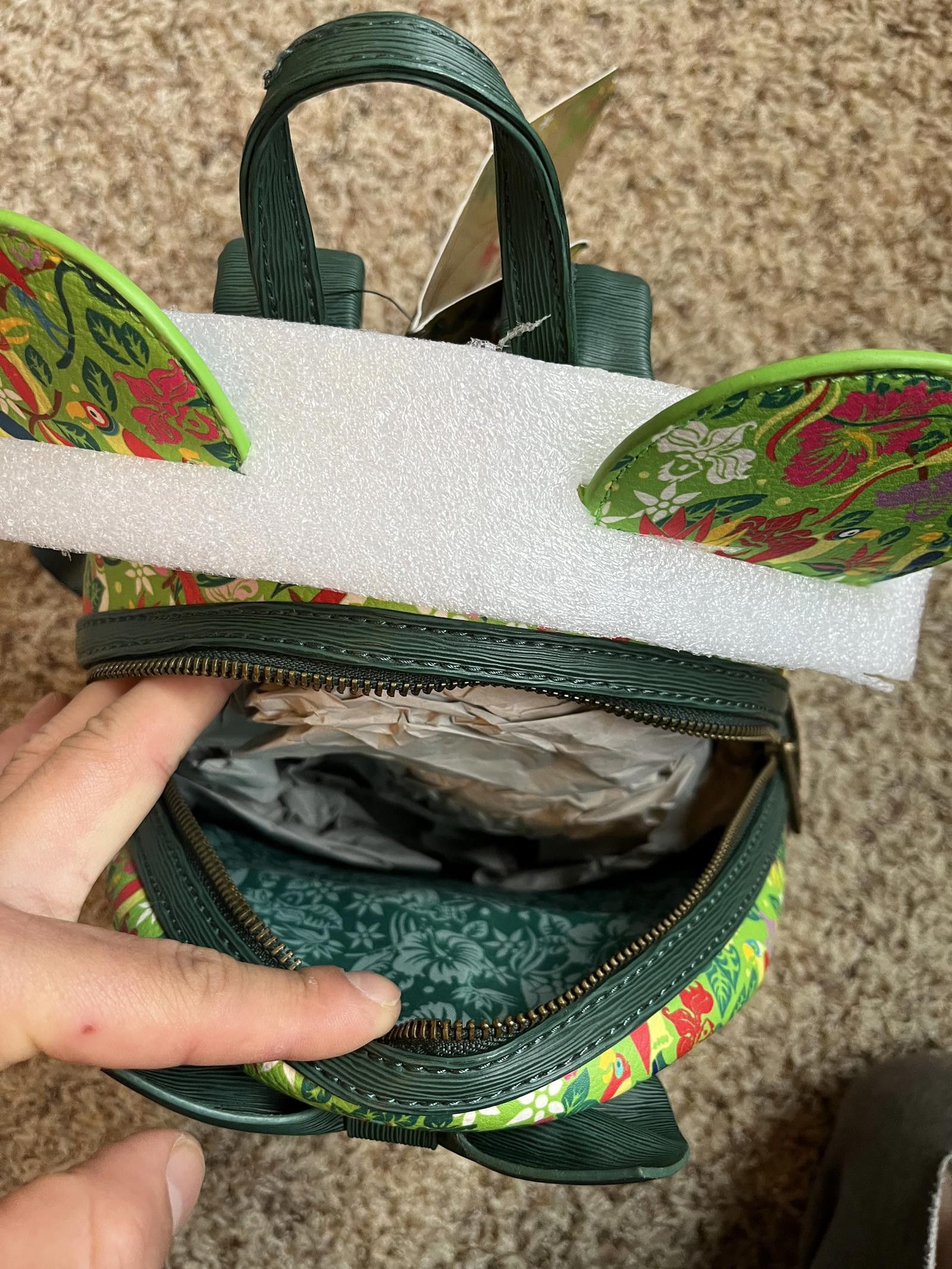 Disney Disney Minnie Mouse Attraction Tiki Room Loungefly Backpack Size ONE SIZE - 3 Thumbnail