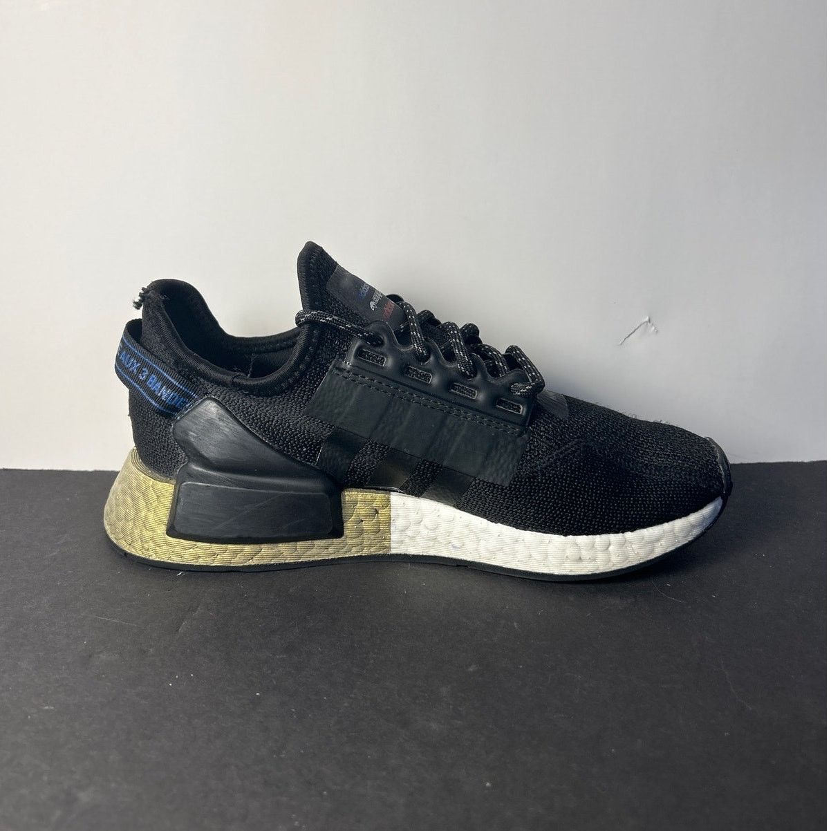 Adidas Adidas Mens NMD_R1 V2 J 'Black Gold Metallic' Size 5 Size US 5 / EU 37 - 4 Thumbnail