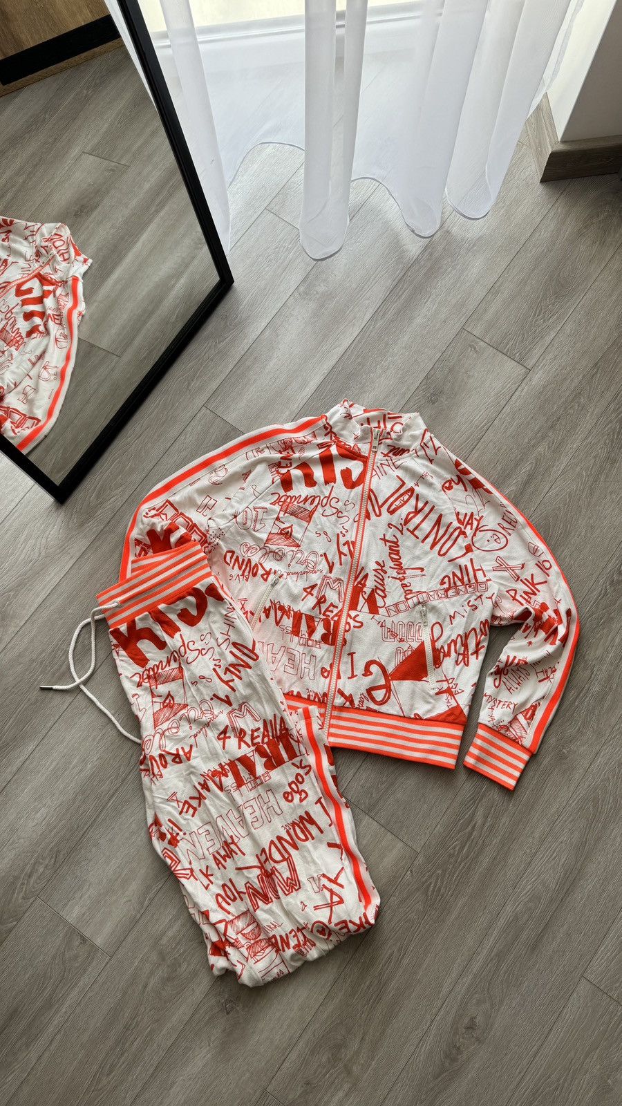 image of Essentiel Antwerpen Essentiel Antwerp Floral-Print Stretch Jersey Tracking Suit in Pink, Women's (S