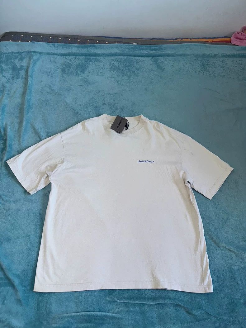 Balenciaga Letter Logo printed T-shirt with round neck and