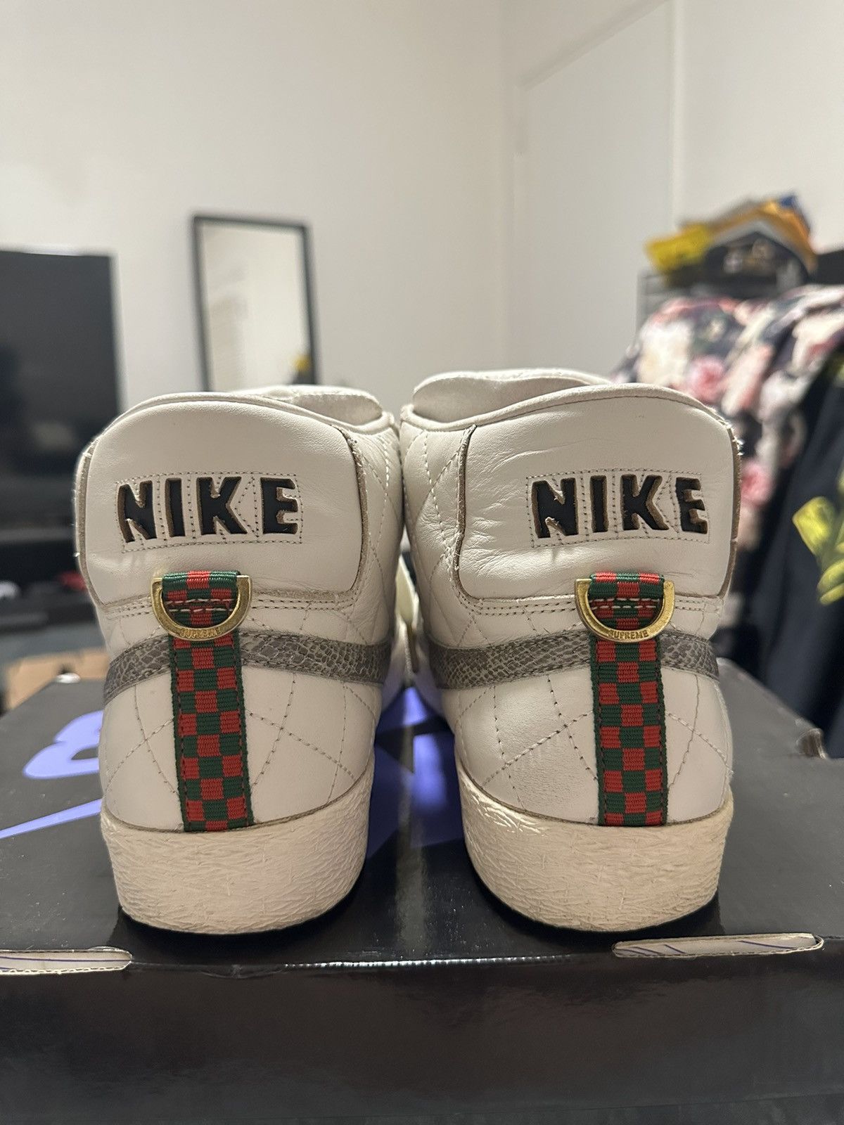 Nike × Supreme Supreme x Nike SB Blazer “Sail White” Size US 9 / EU 42 - 6 Thumbnail