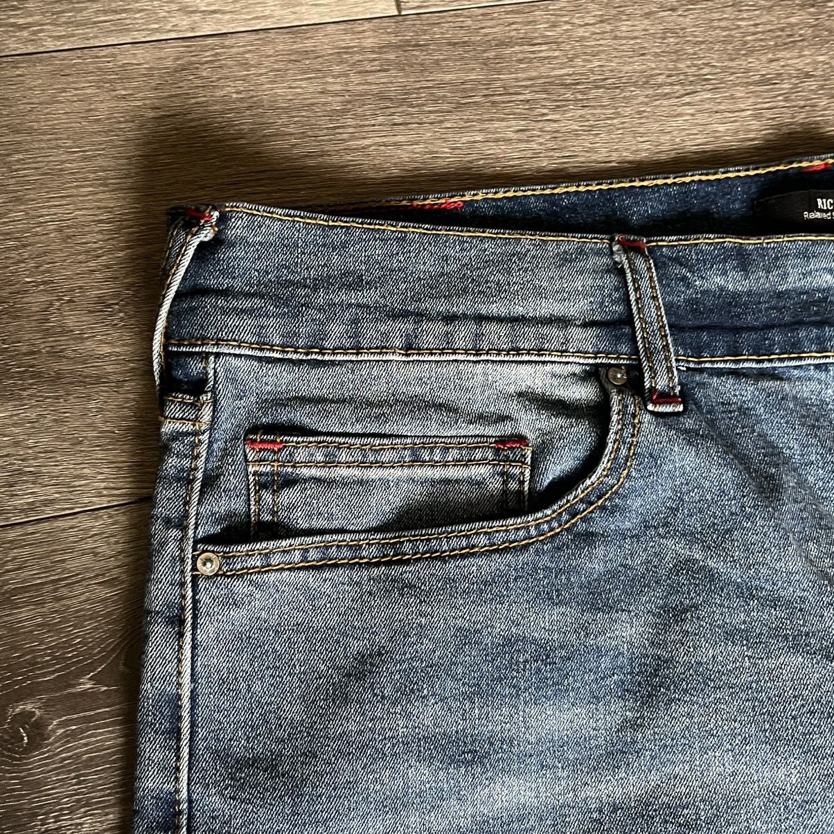True Religion Vintage 2000s True Religion Ricky Straight Denim Jeans 36 Size US 36 / EU 52 - 6 Thumbnail