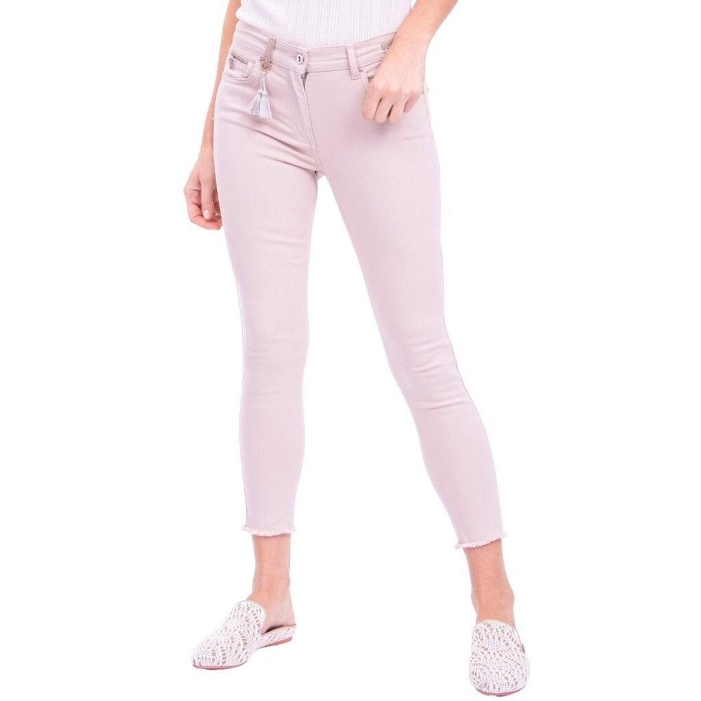Other PAMELA HENSON Delicious Slim Fit Frayed Pale Rose Jean US 12 Size 34" / US 12 / IT 48 - 1 Thumbnail