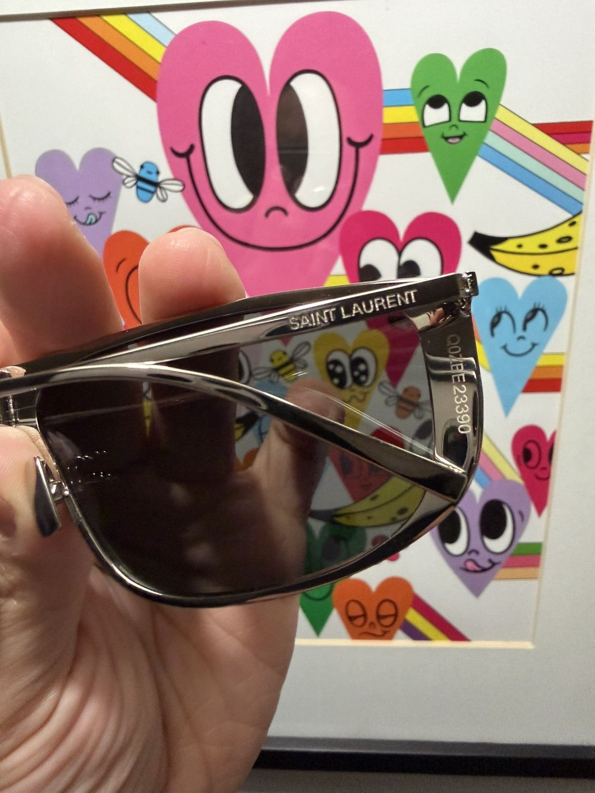 Saint Laurent Paris Saint Laurent Luna Shield Glasses Size ONE SIZE - 4 Thumbnail