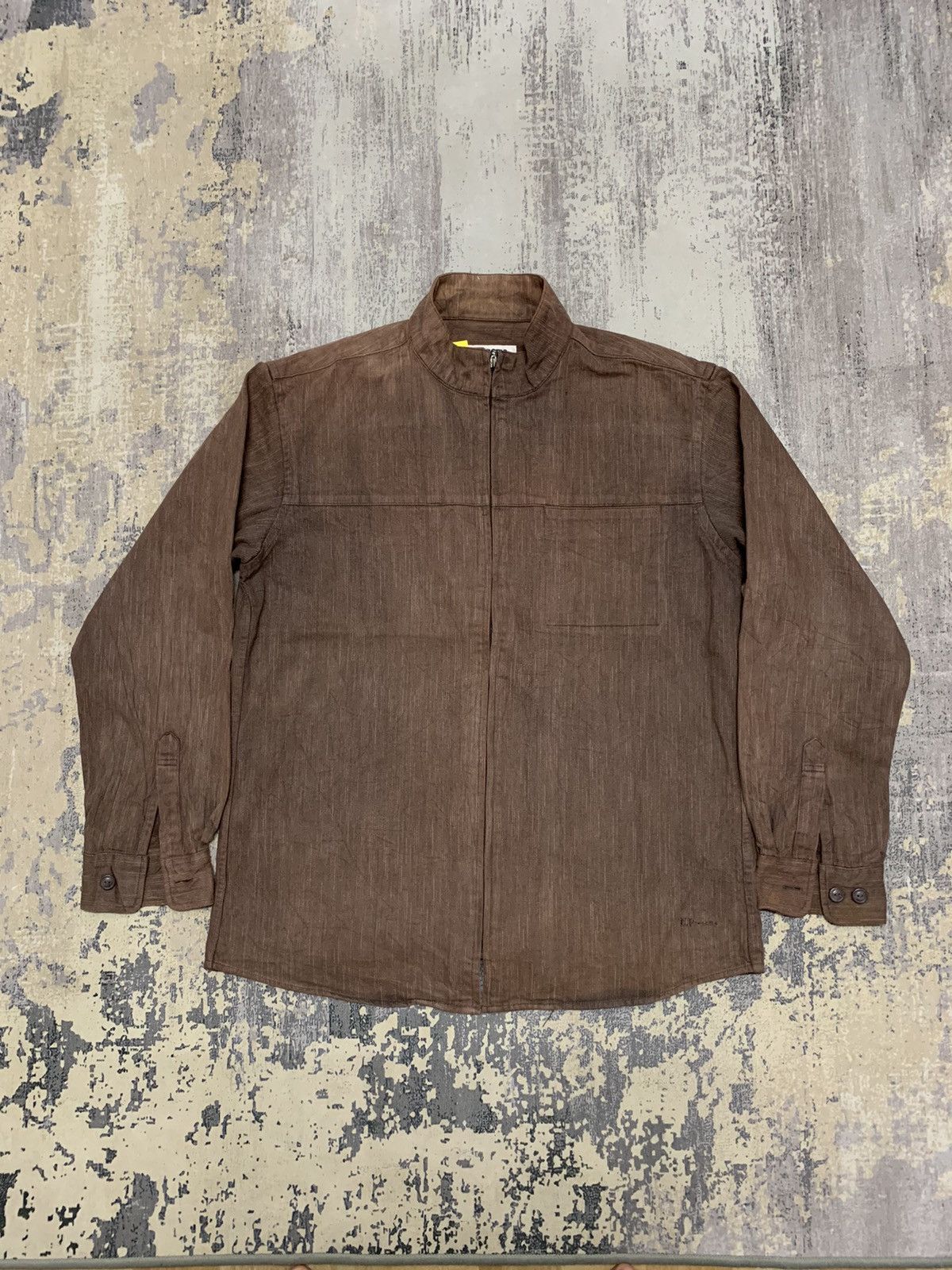Japanese Brand VTG Renoma Brown Full Zip Utility Jacket Workwear Jacket L Size US L / EU 52-54 / 3 - 1 Thumbnail