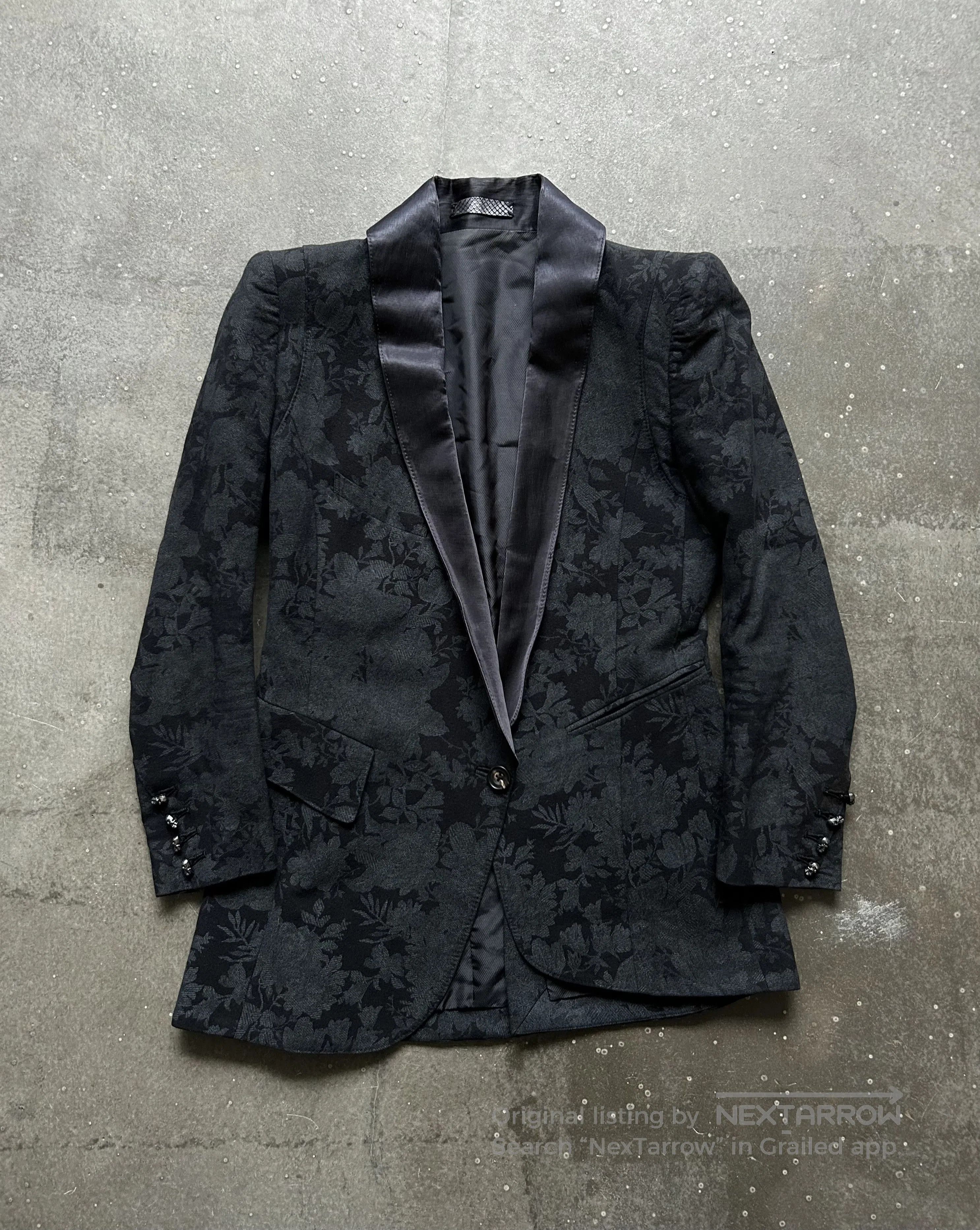 If Six Was Nine ifsixwasnine 00s Floral Asymmetric Blazer. Size US XS / EU 42 / 0 - 3 Thumbnail