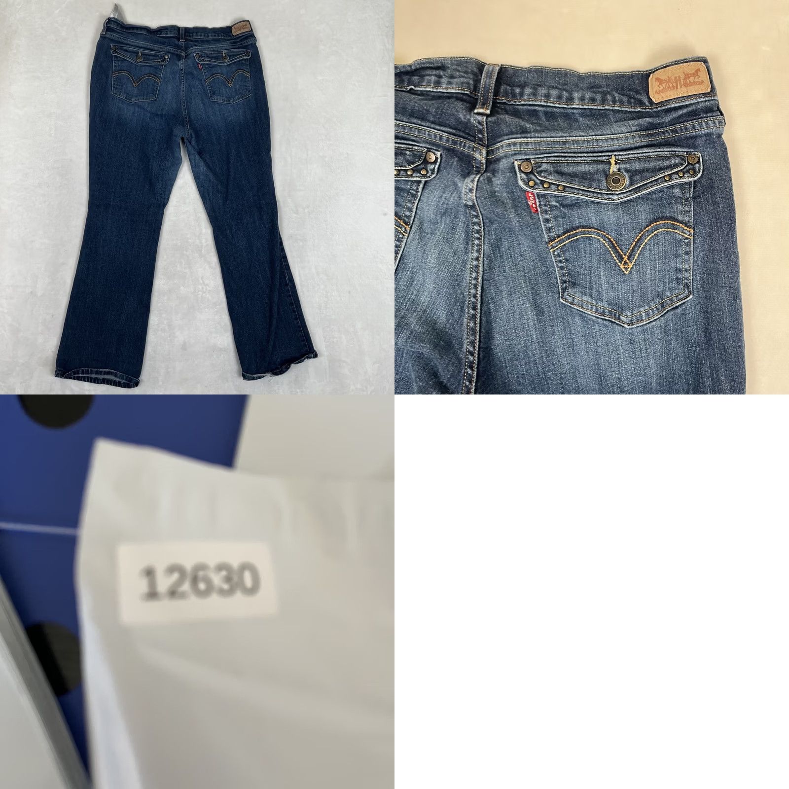 Levi's VINTAGE Levi's 515 Boot Cut Jeans Women's Size 14 32x30 Denim Blue 5-Pocket Cowboy Y2K Womens Size 36" / US 14 / IT 50 - 8 Thumbnail