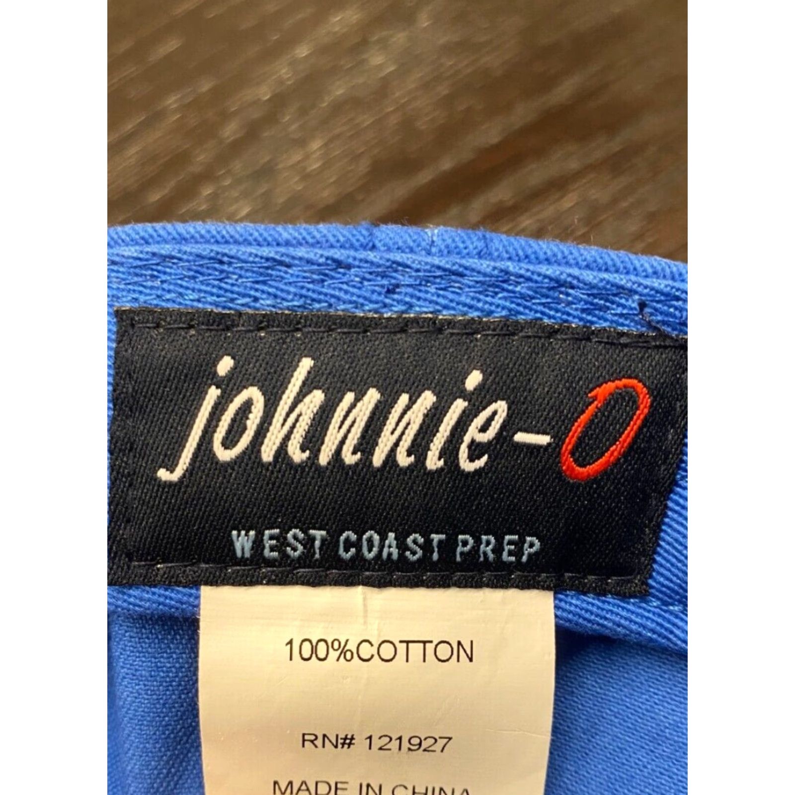 johnnie-O johnnie-O Hat Mens One Size Blue Twill Strapback West Coast Prep Florida Golf Size ONE SIZE - 8 Thumbnail