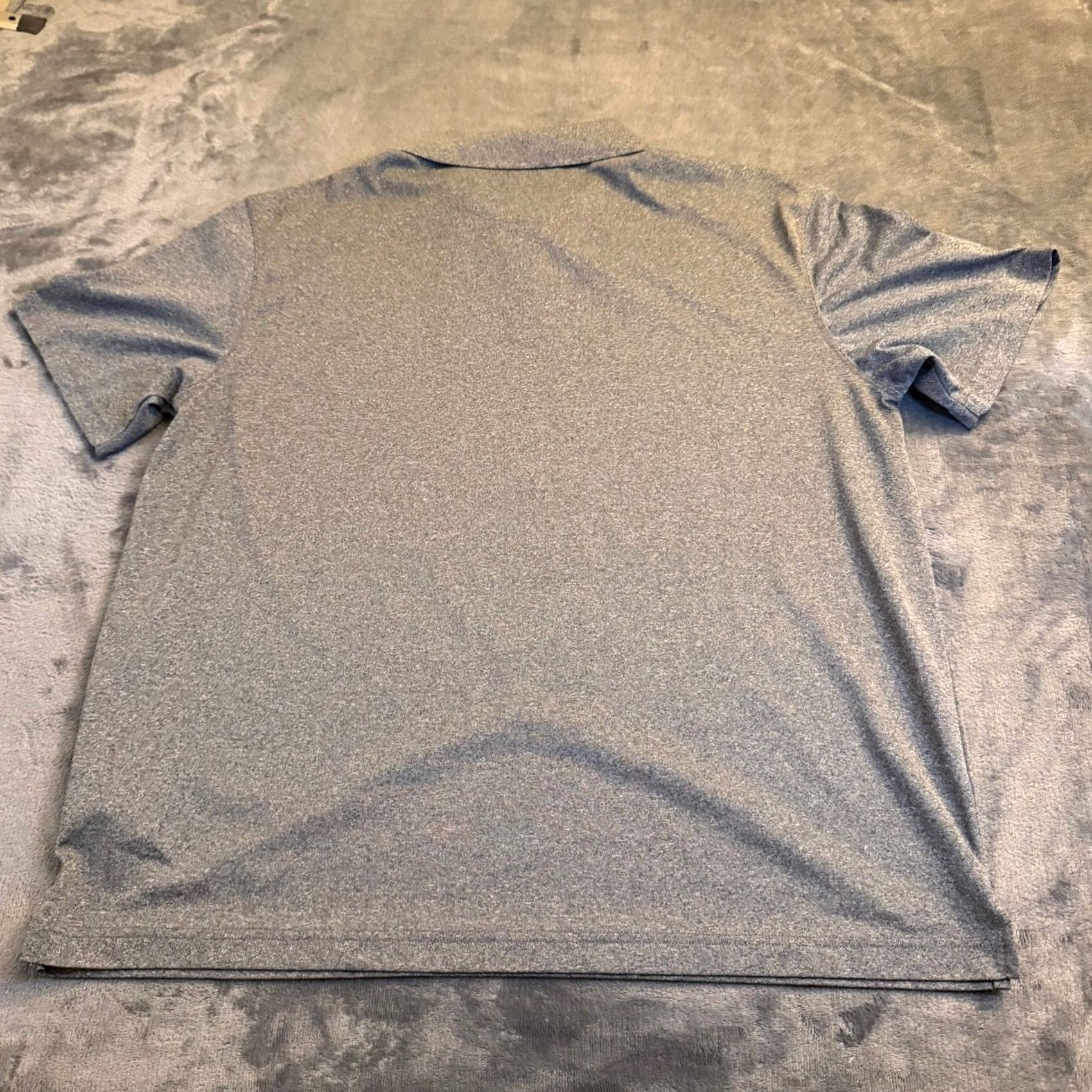 Haggar Haggar Polo Shirt Dark Gray Heathered Short Sleeve Button Up Mens Large Size US L / EU 52-54 / 3 - 4 Thumbnail