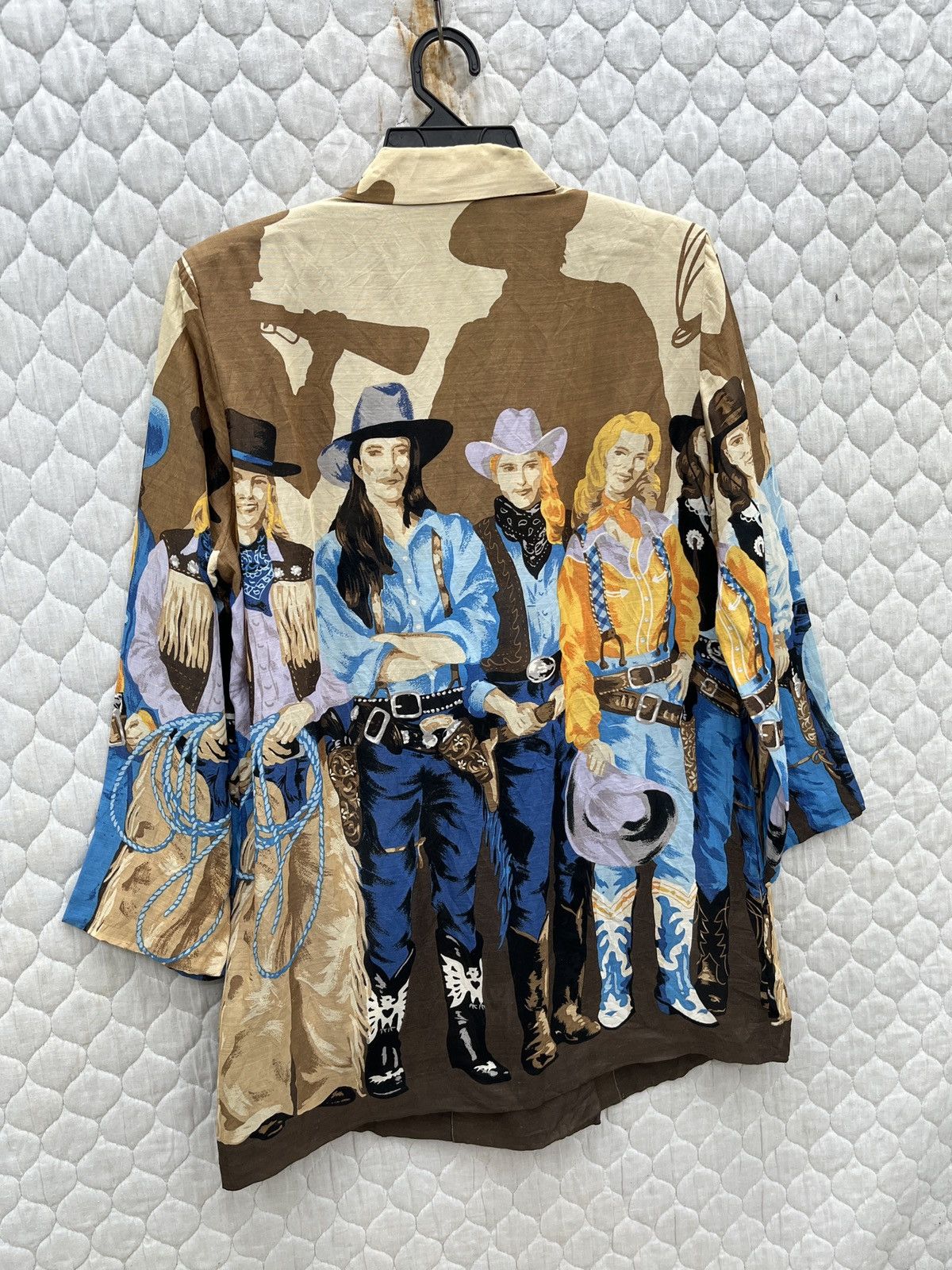 Japanese Brand × Vintage 🔥🔥🔥ARCHIVE VTG TOKUKO COWBOYS PRINTED BLOUSE Size M / US 6-8 / IT 42-44 - 12 Thumbnail
