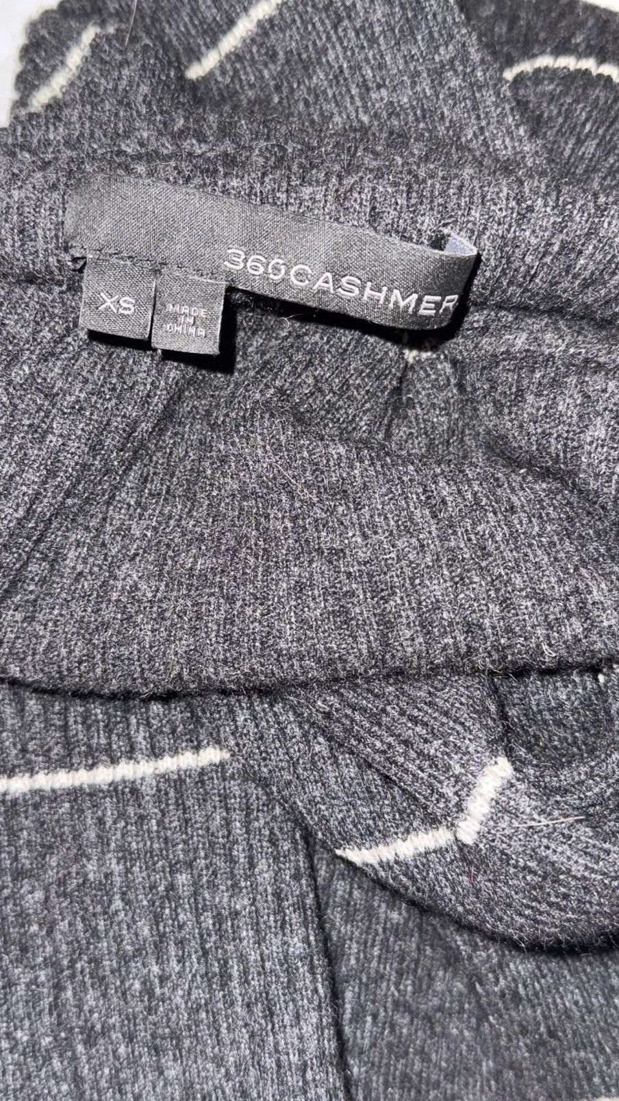 360Cashmere 360 Cashmere Cropped Grey Pullover Size XS / US 0-2 / IT 36-38 - 3 Thumbnail