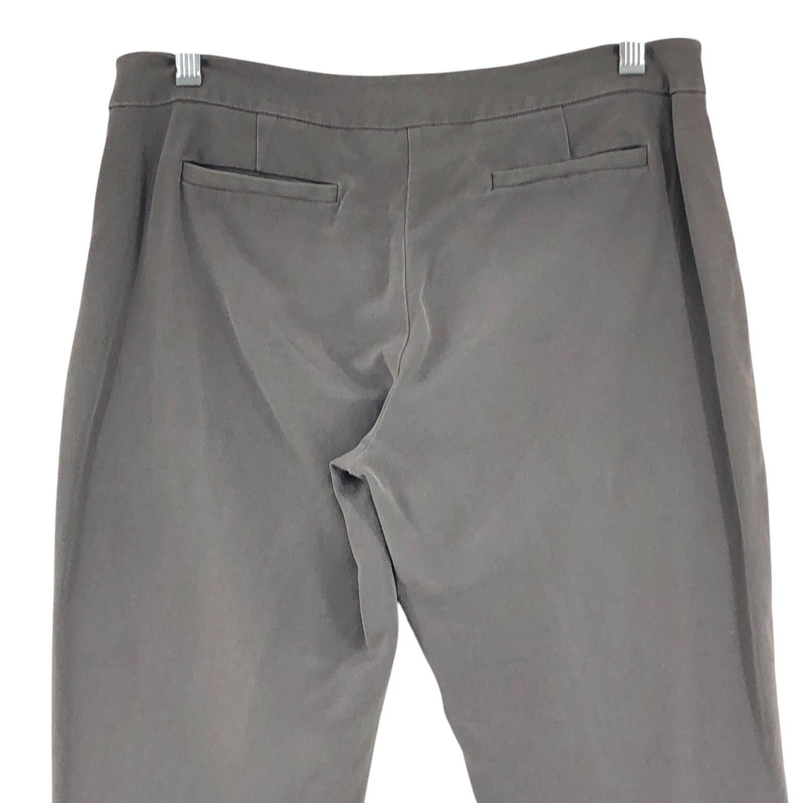 Eileen Fisher Eileen Fisher Size 6 Pants Silk Cotton Stretch Side Zip Gray Size 28" / US 6 / IT 42 - 6 Thumbnail