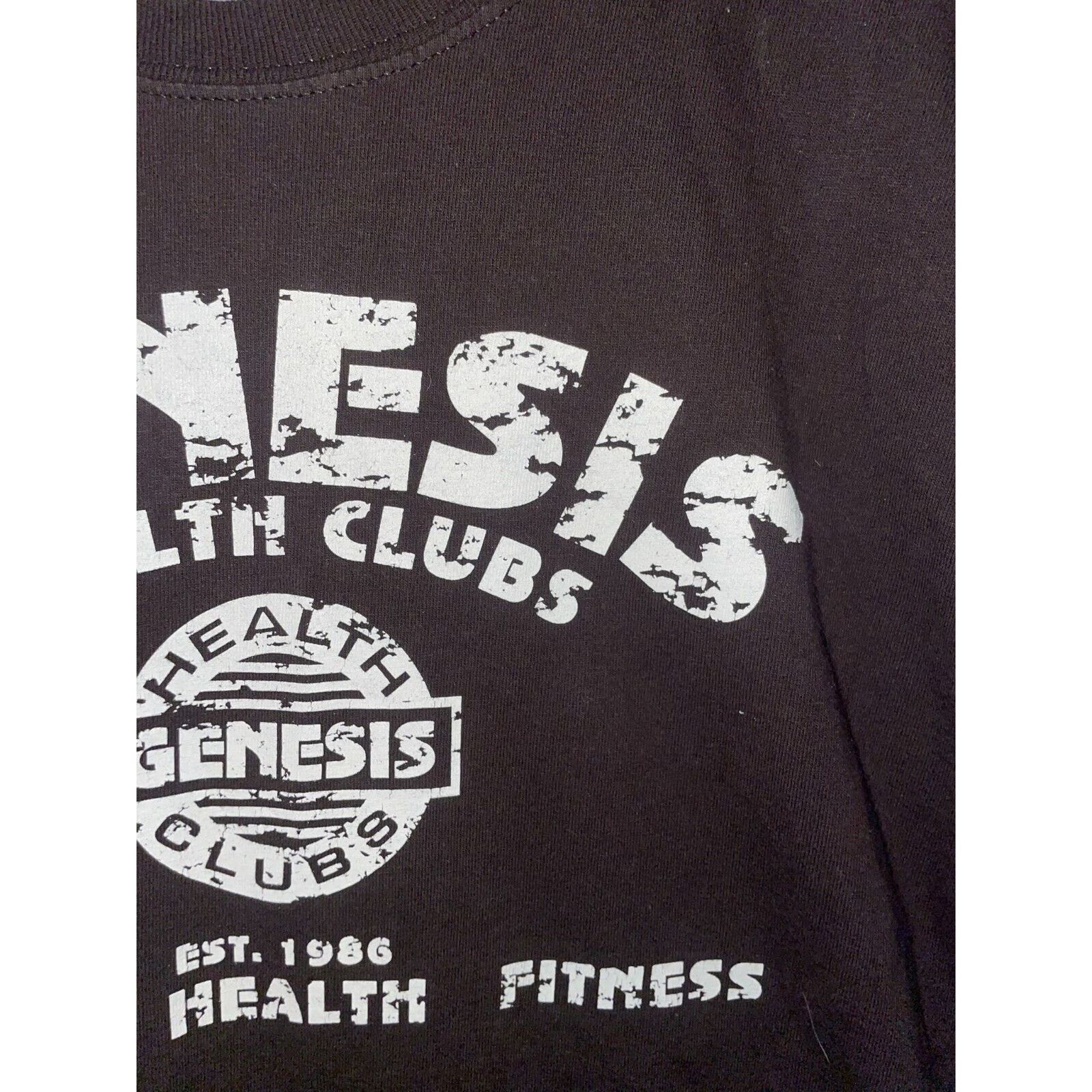 Vintage Vintage Genesis Health Clubs Shirt Brown Graphic Tee L Large Size US L / EU 52-54 / 3 - 4 Thumbnail