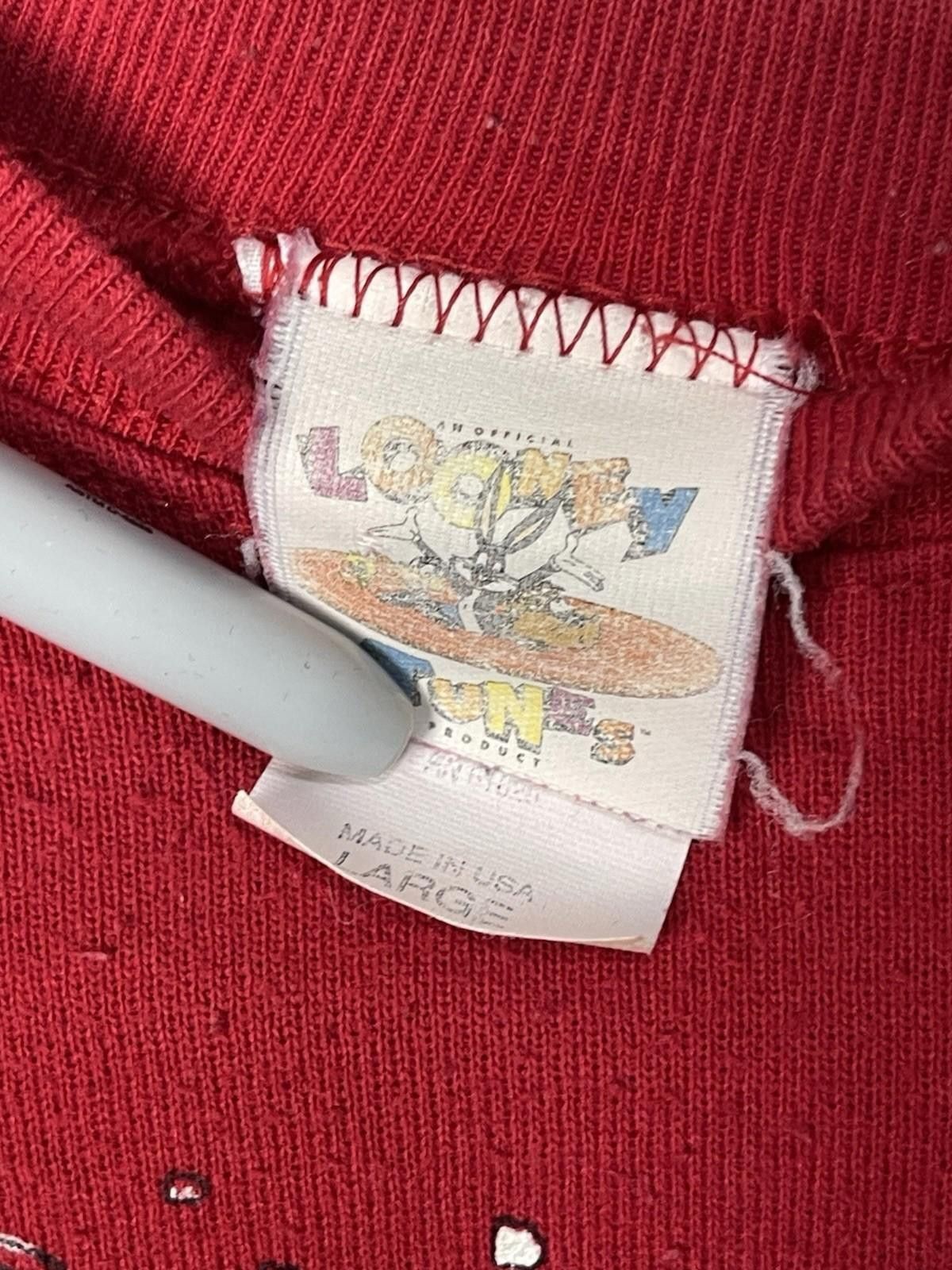 Other Vintage 1994 Looney Tunes Sweater RED Sweatshirt Size L Size US L / EU 52-54 / 3 - 4 Thumbnail