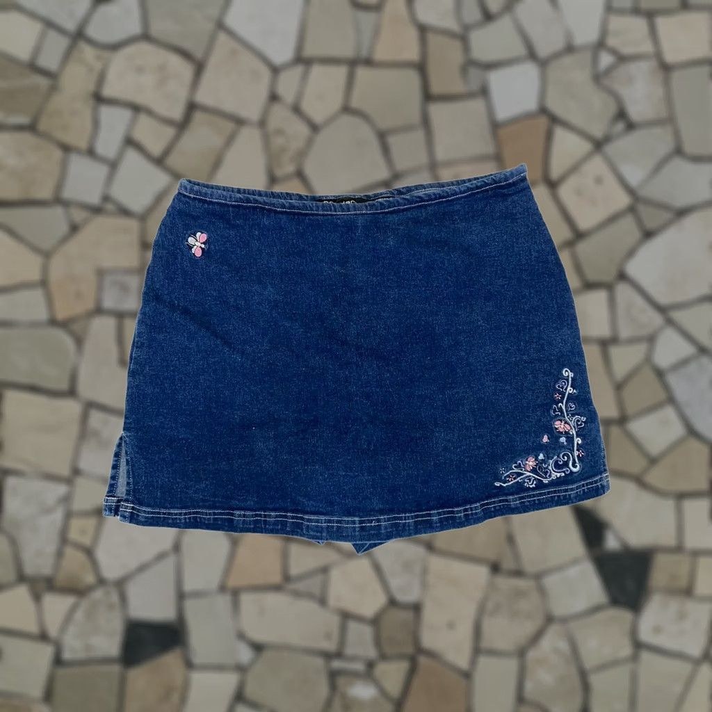 Vintage VINTAGE Women’s Skort No Boundaries Skort Blue Mini Small Activewear Womens Size ONE SIZE - 1 Thumbnail