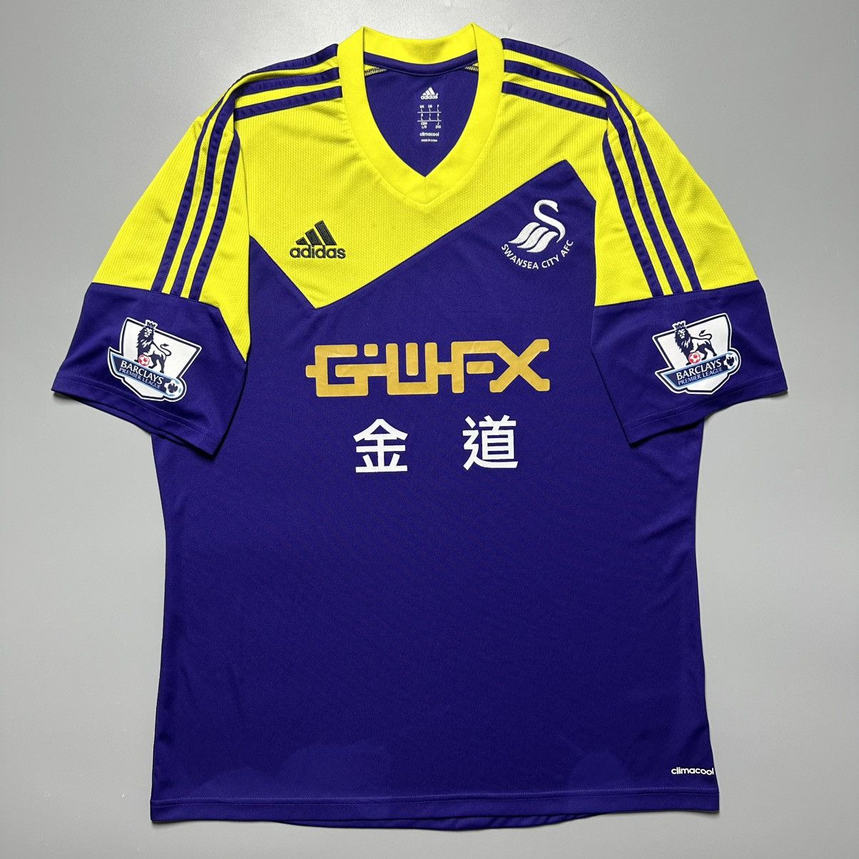Vintage SWANSEA ADIDAS 2013/2014 FOOTBALL AWAY JERSEY #9 MICHU Size US L / EU 52-54 / 3 - 2 Thumbnail