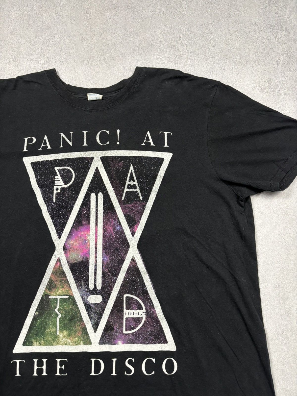 Band Tees Panic! At The Disco Galaxy Logo Band T Shirt Y2K Punk Emo XL Size US XL / EU 56 / 4 - 3 Thumbnail