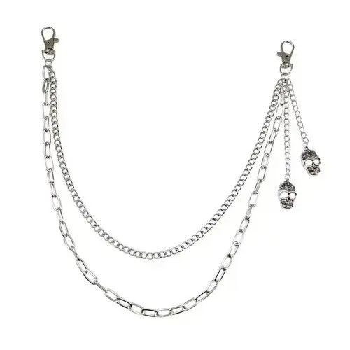 Other Multilayer Tassel Skull Waist Chain Link Size ONE SIZE - 3 Thumbnail