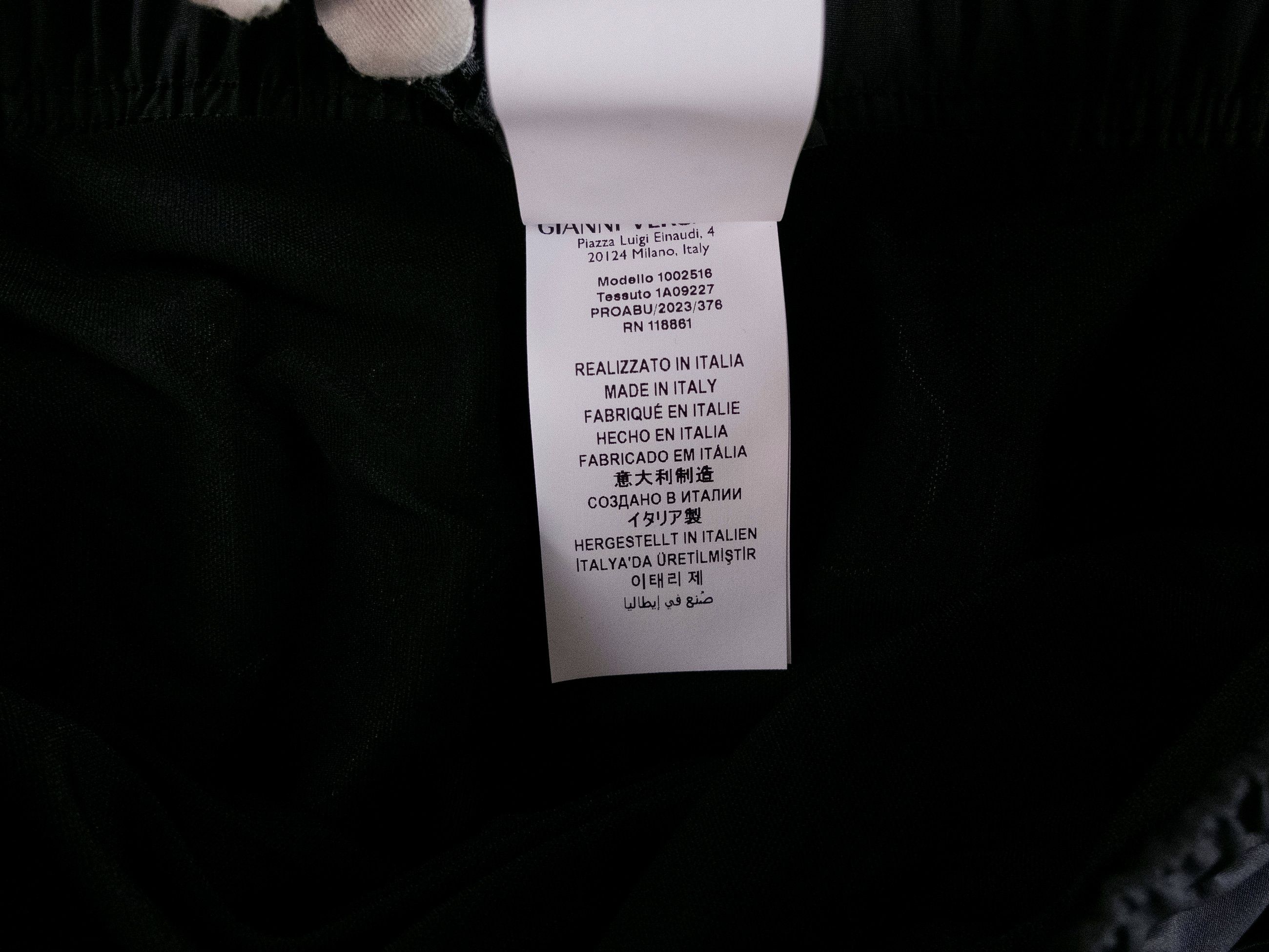 Versace VERSACE black logo film title swim shorts 4 Medium trunks Size US 32 / EU 48 - 11 Thumbnail