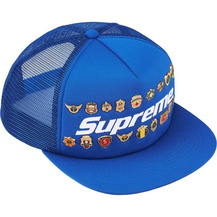 Supreme Supreme Pin Up Mesh Back 5-Panel Hat Navy/White | Grailed