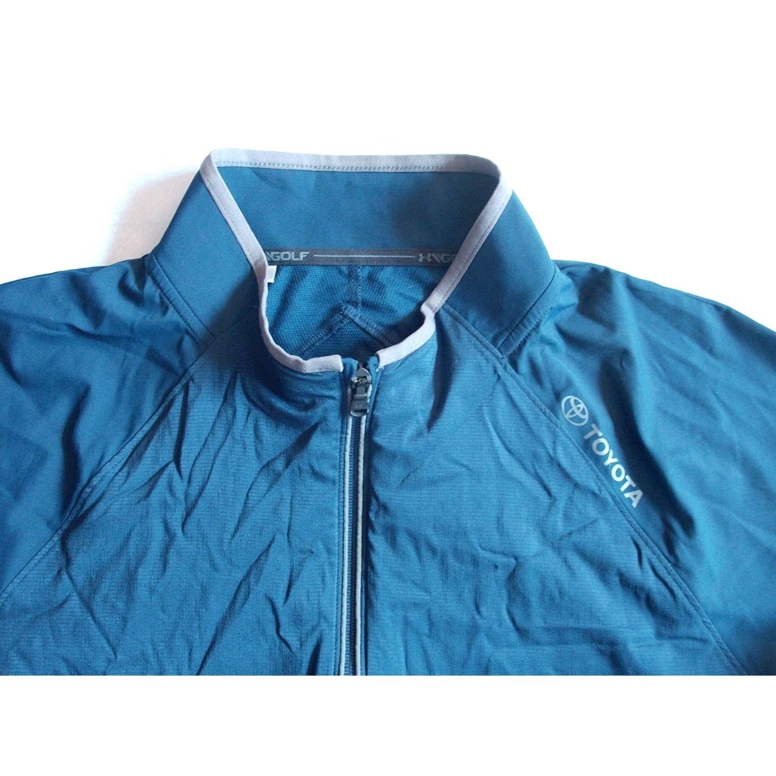 Under Armour TOYOTA Under Armour Storm Golf Jacket Windbreaker XL Navy Blue Men's XL Zip Full Zip Long Sleeve Size US XL / EU 56 / 4 - 4 Thumbnail