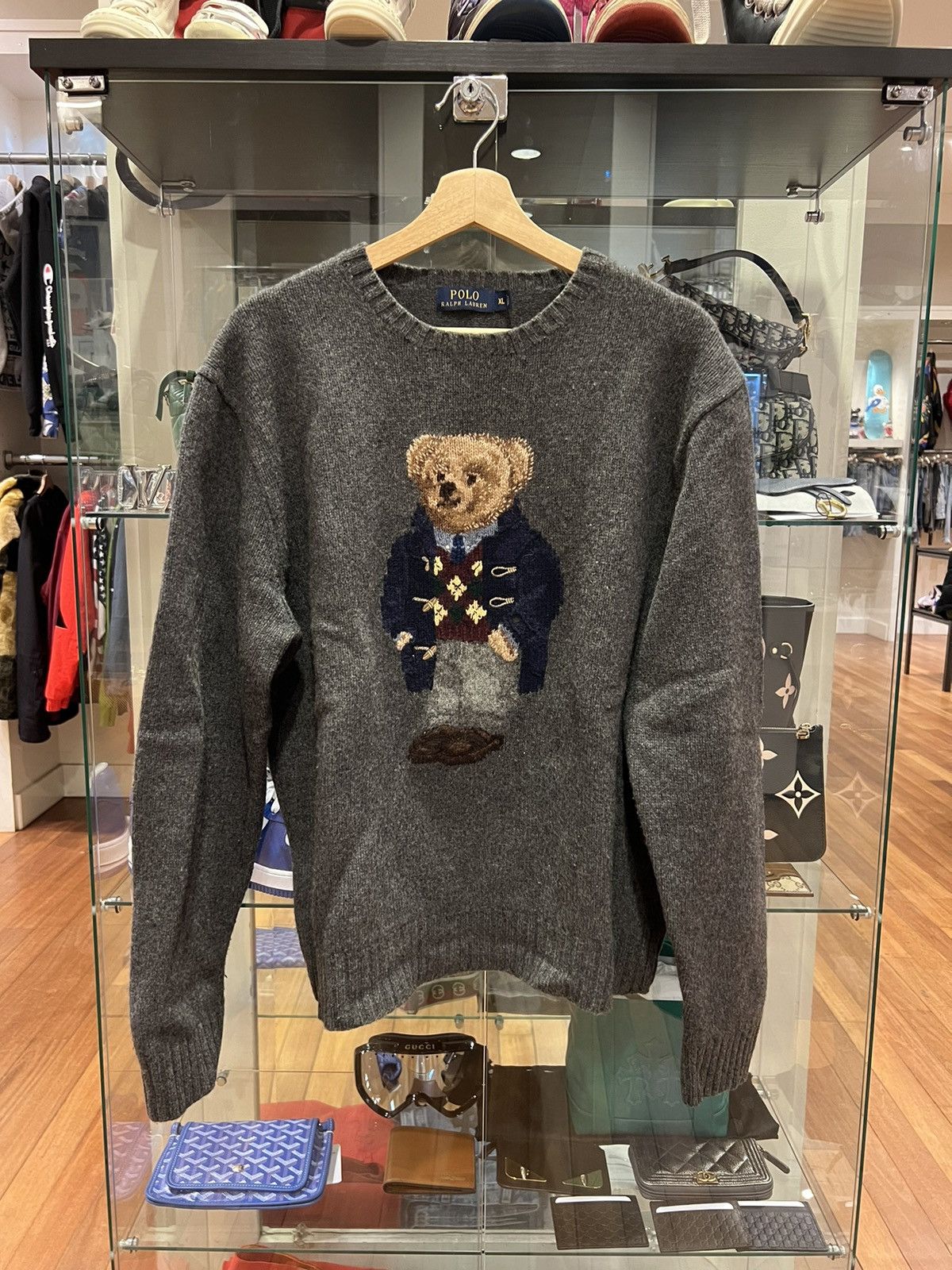 Polo Ralph Lauren Polo Ralph Lauren Polo Bear Toggle Coat Knit Sweater Size US XL / EU 56 / 4 - 1 Thumbnail