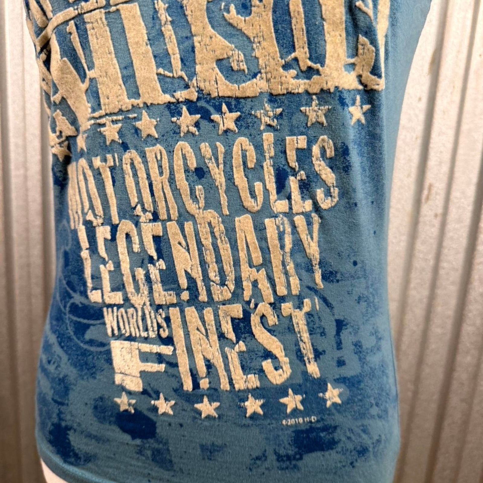 Harley Davidson Harley davidson blue y2k Tanktop Size S / US 4 / IT 40 - 6 Thumbnail