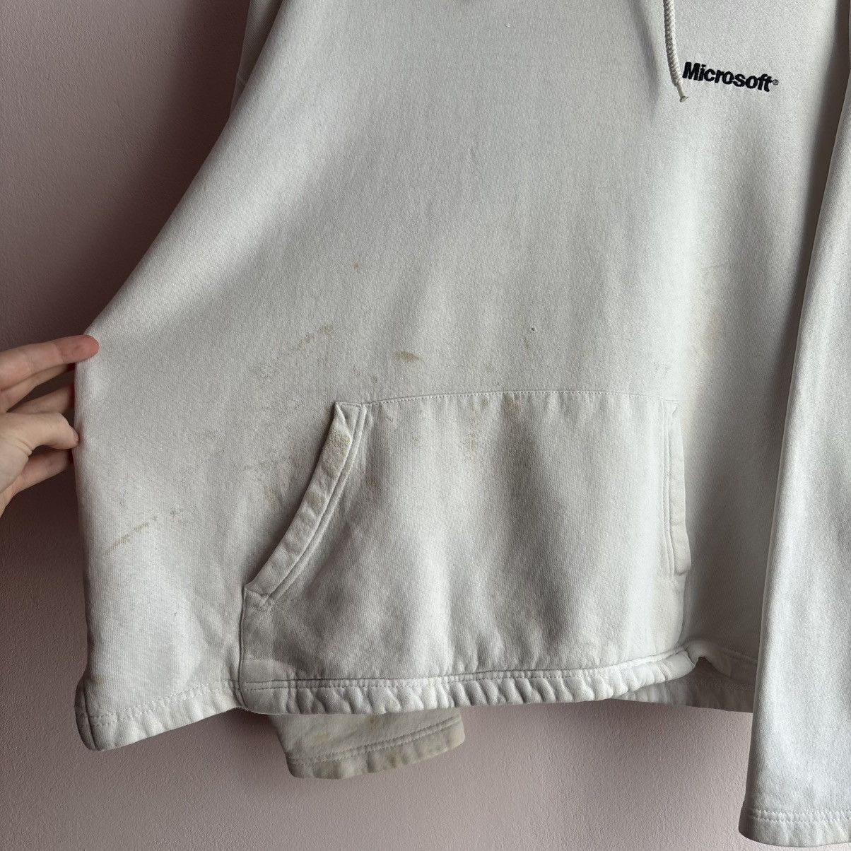 Microsoft Vintage 90’s Microsoft Trashed Boxy Hoodie Crazy Fit Size US M / EU 48-50 / 2 - 4 Thumbnail