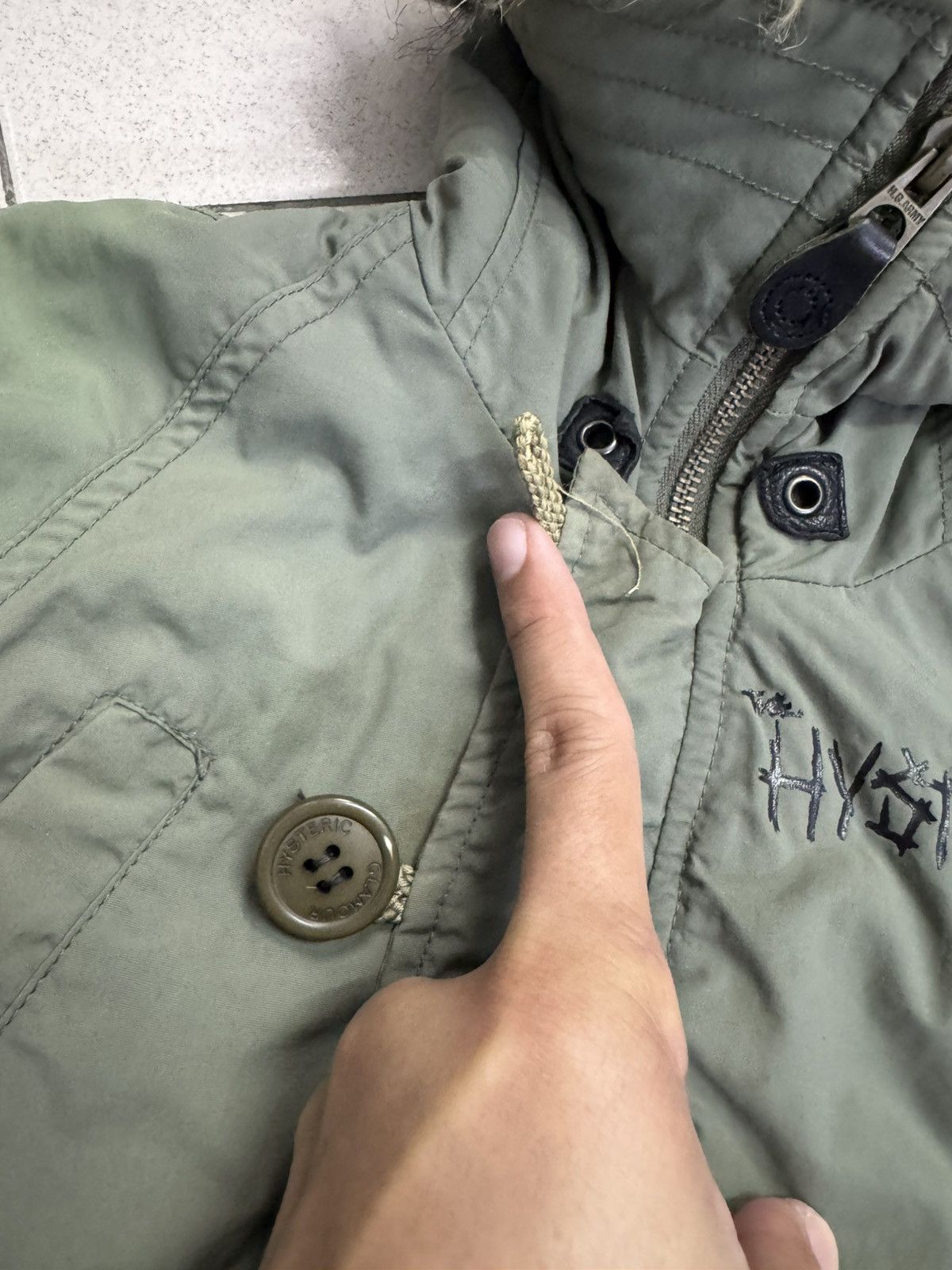 Vintage HYSTERIC GLAMOUR BOMBER JACKET KIDS 95 / 3 YEARS OLD Size US XXS / EU 40 - 9 Thumbnail
