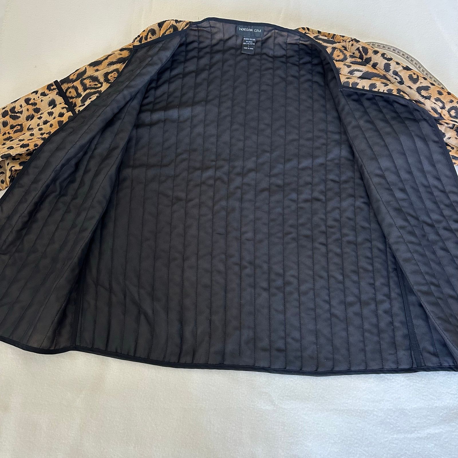 Other Leopard Print Quilted Open Front Blazer Size L Morgan Cole Size L / US 10 / IT 46 - 12 Thumbnail