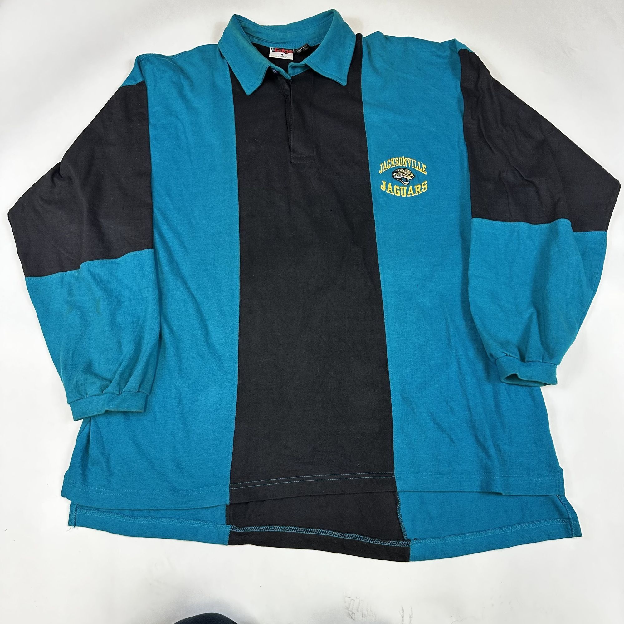 Vintage Vintage 1995 Jacksonville Jaguars The Edge Teal & Black Rugb Size US M / EU 48-50 / 2 - 1 Thumbnail