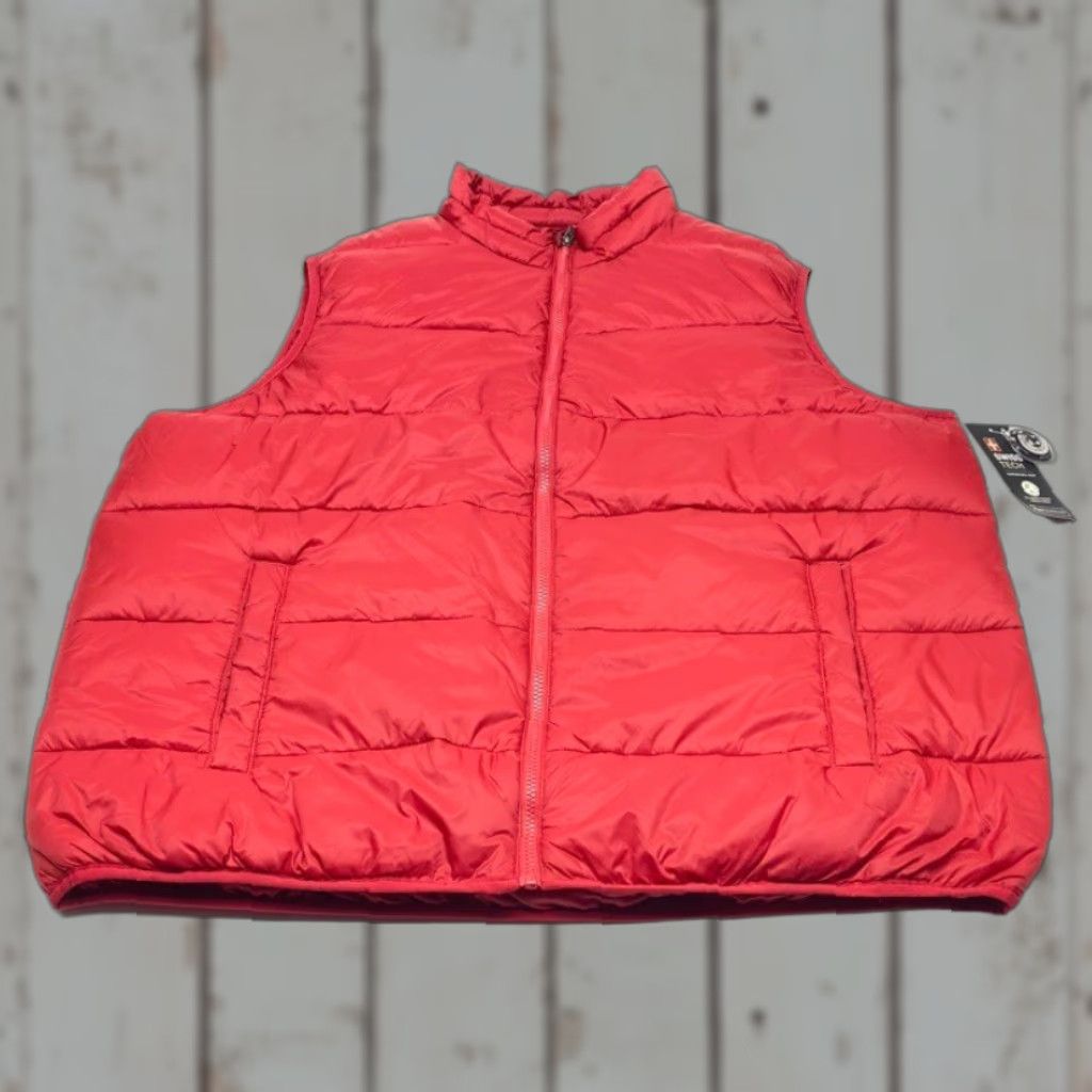 Vintage NWT Swiss Tech Puffer Vest Mens 2XL 50-52 Red Full Zip Pockets 7901 Size US XXL / EU 58 / 5 - 1 Thumbnail