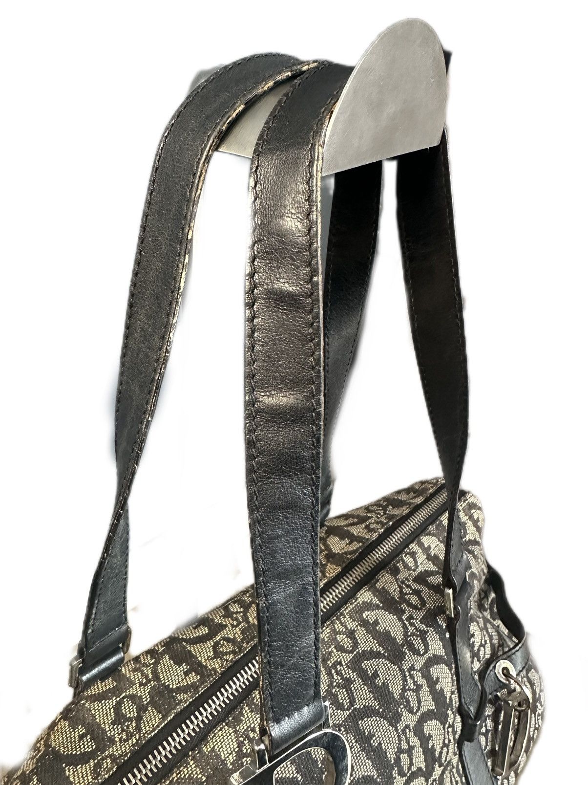 Christian Dior Trotter Monogram Boston Shoulder Bag