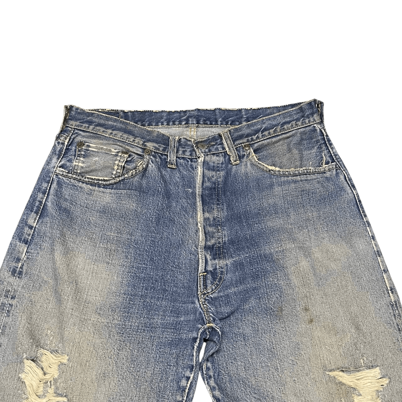 Levi's Vintage 60s Levis 501 Big E Denim Button No 2 Size US 32 / EU 48 - 2 Thumbnail