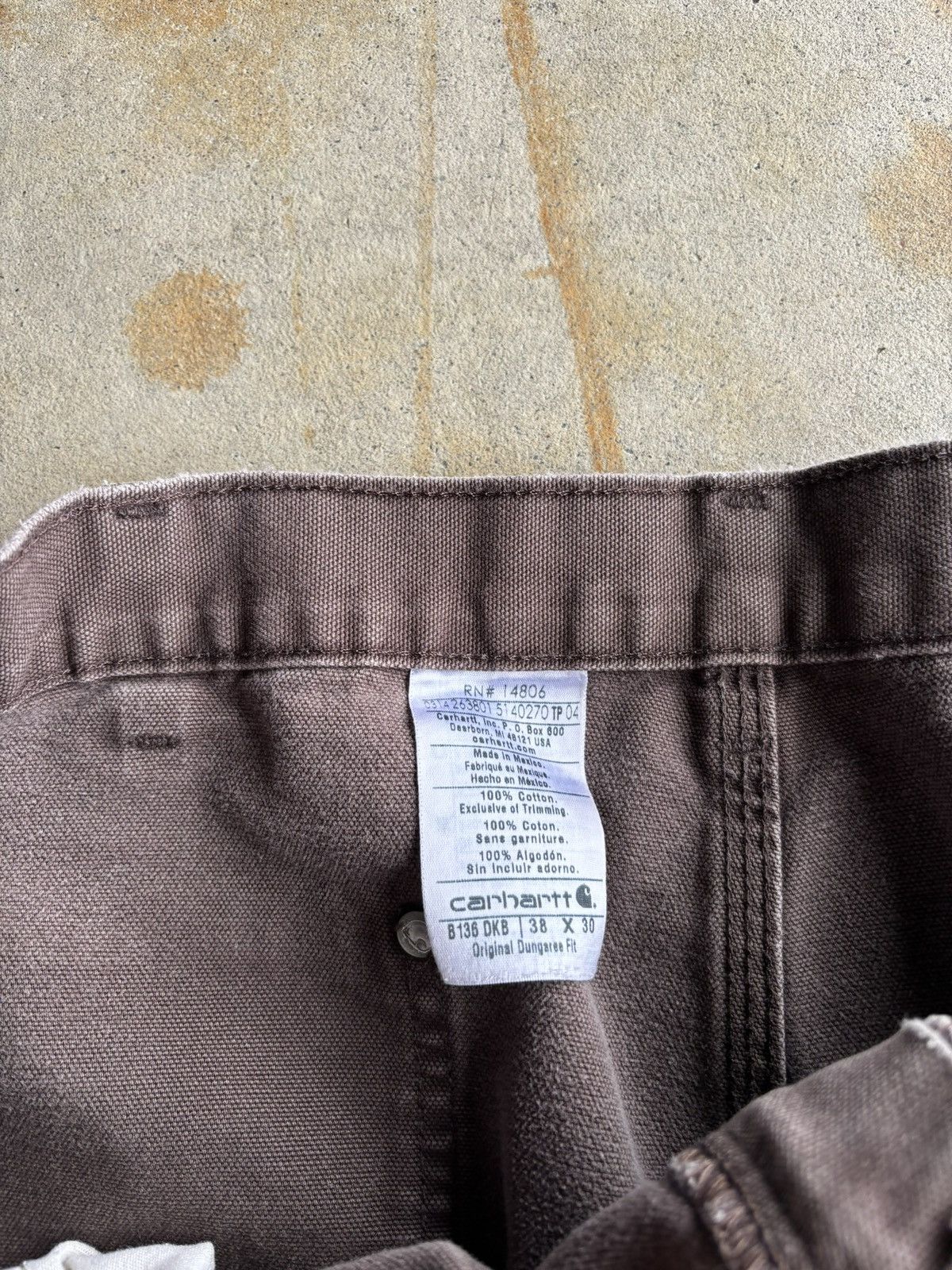 Carhartt Vintage Carhartt Mocha Brown Distressed Double Knee Pants Size US 38 / EU 54 - 5 Thumbnail