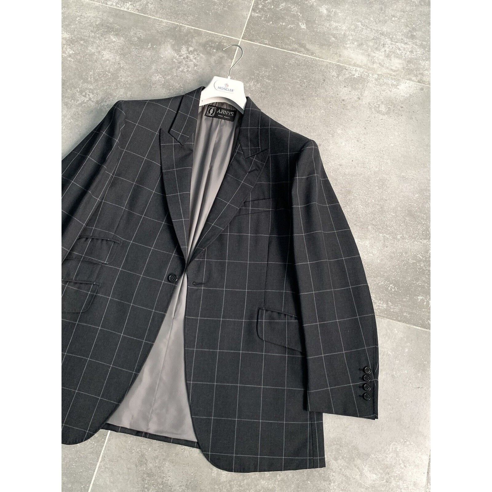 Designer × Vintage Men's ARNYS PARIS Bespoke Suit Blazer Trousers EU 50 UK 40 Size 50S - 7 Thumbnail