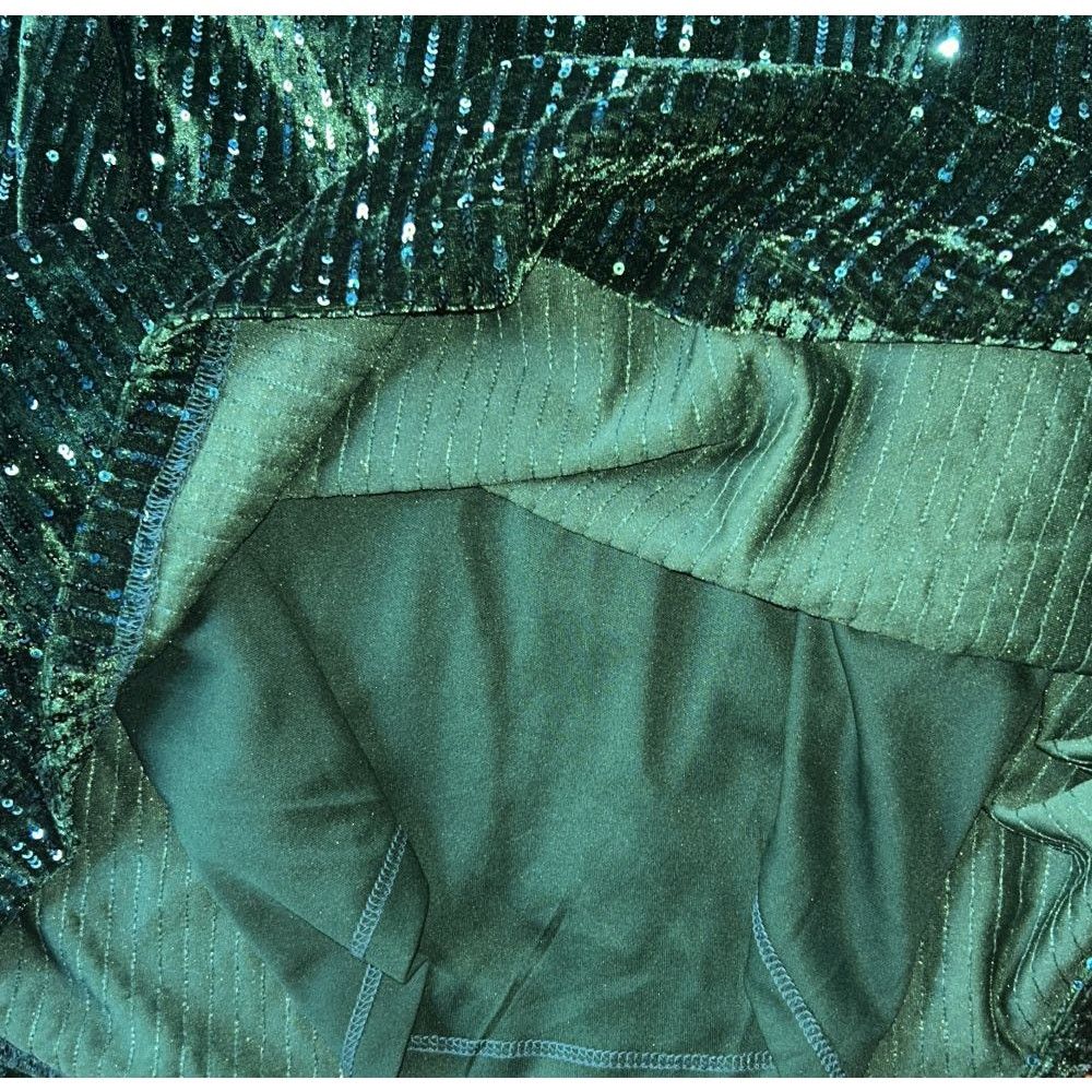 Other NWT Lane Bryant Velvet Green Sequin Holiday Dress Size 20 Size 3XL / US 20-22 - 6 Thumbnail