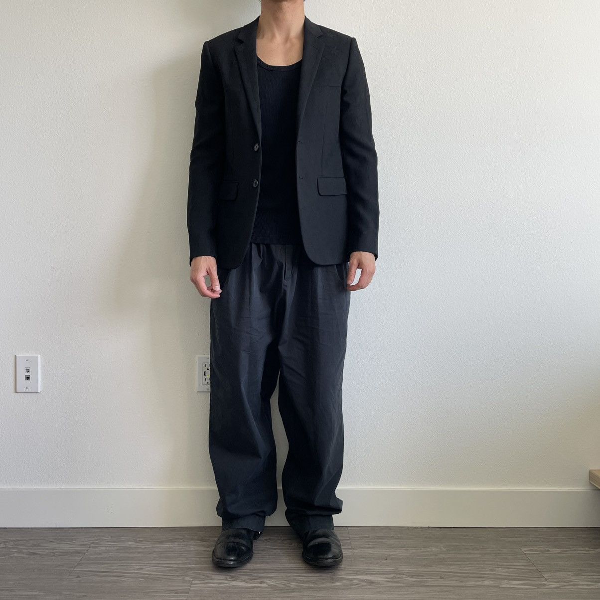 Hedi Slimane × Saint Laurent Paris Saint Laurent Allover Star Print 2B Blazer Jacket size 46 Size 46R - 1 Thumbnail