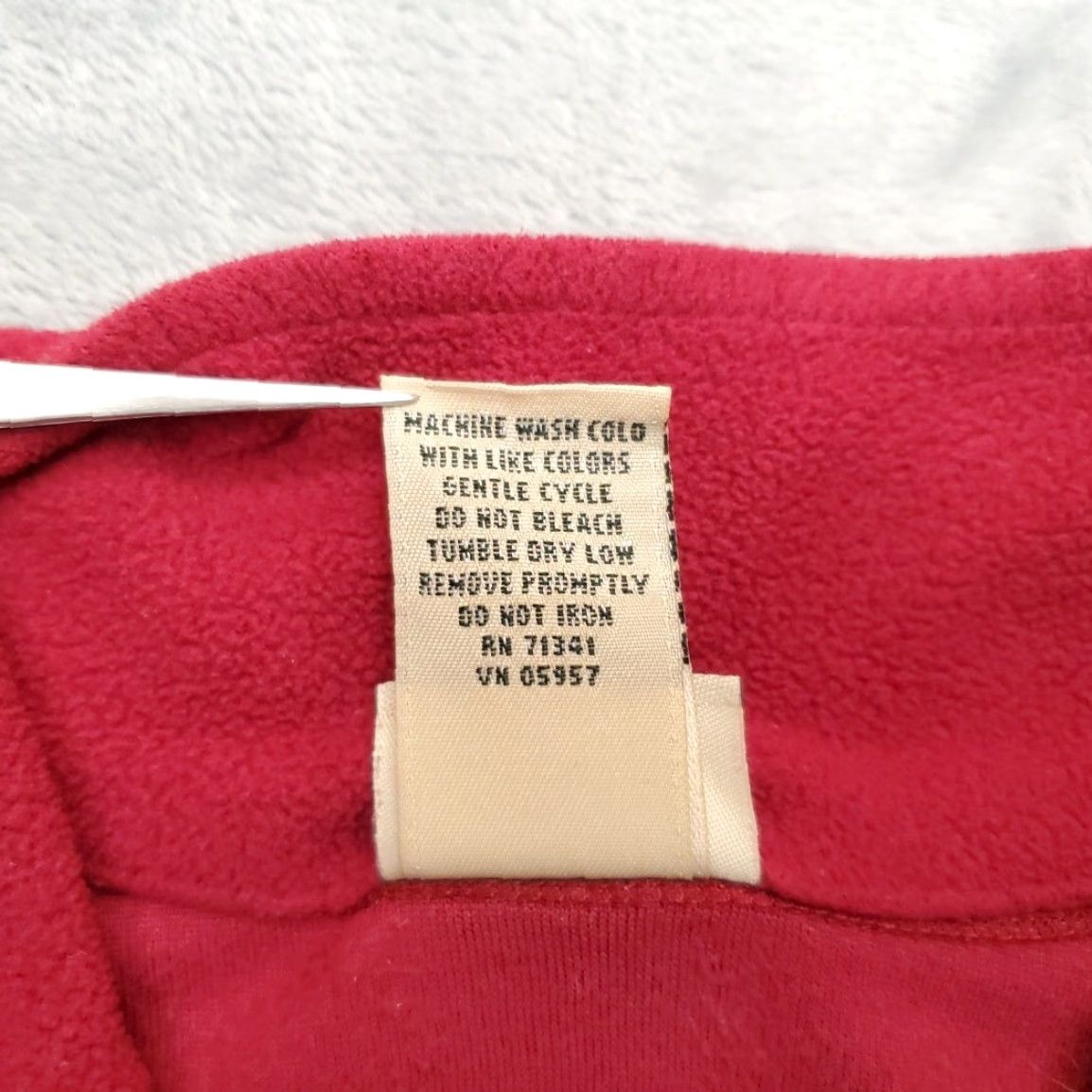 Vintage VINTAGE LL Bean Sweater Womens M Red 1/4 Zip Long Sleeve Fleece Outdoors Casual Pullover Size M / US 6-8 / IT 42-44 - 5 Thumbnail