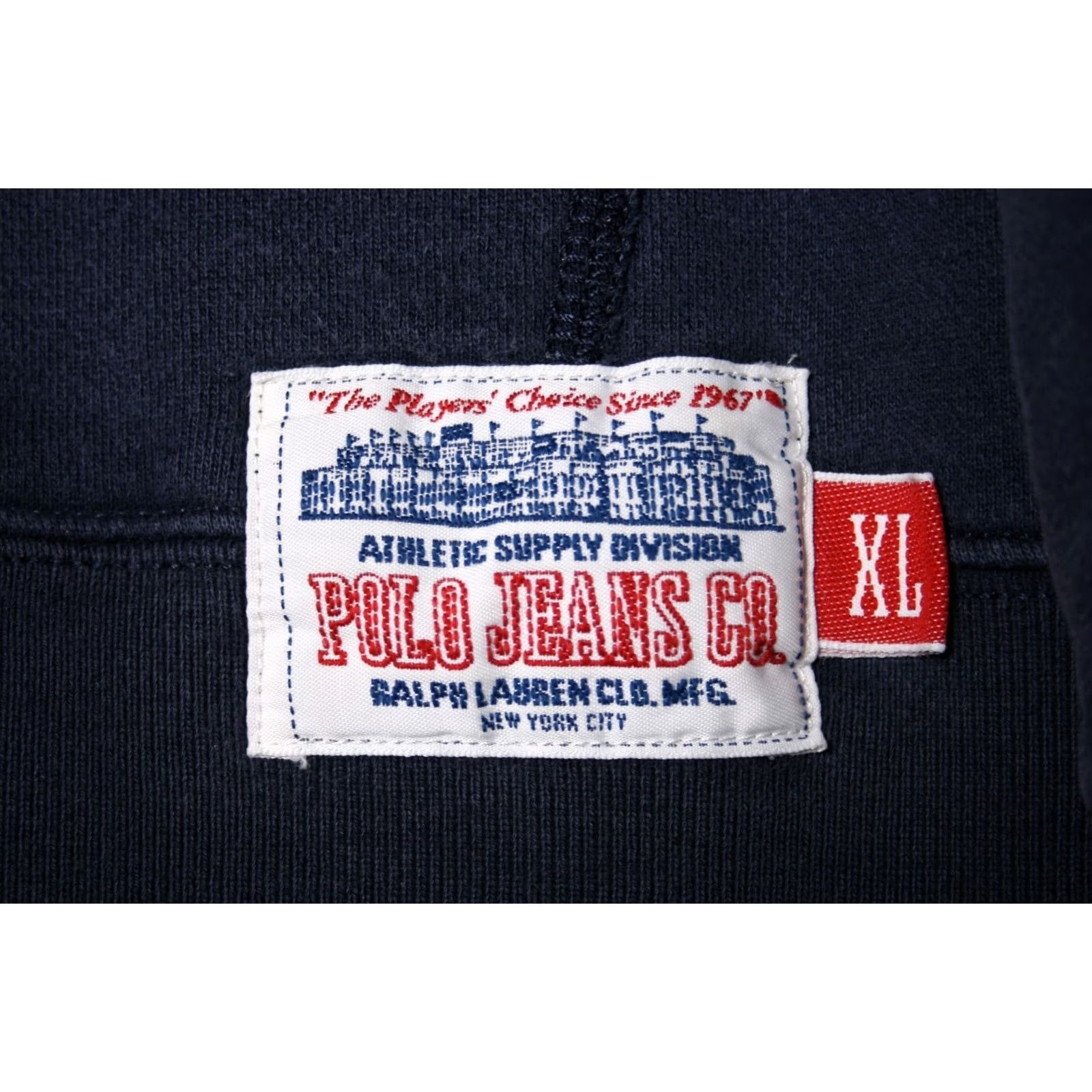 Ralph Lauren VINTAGE Ralph Lauren Polo Jeans Co. Full Zip Hoodie Mens XL Blue Patch 80/20 Cotton-Polyester 1990s 2XL-style Size US XL / EU 56 / 4 - 6 Thumbnail