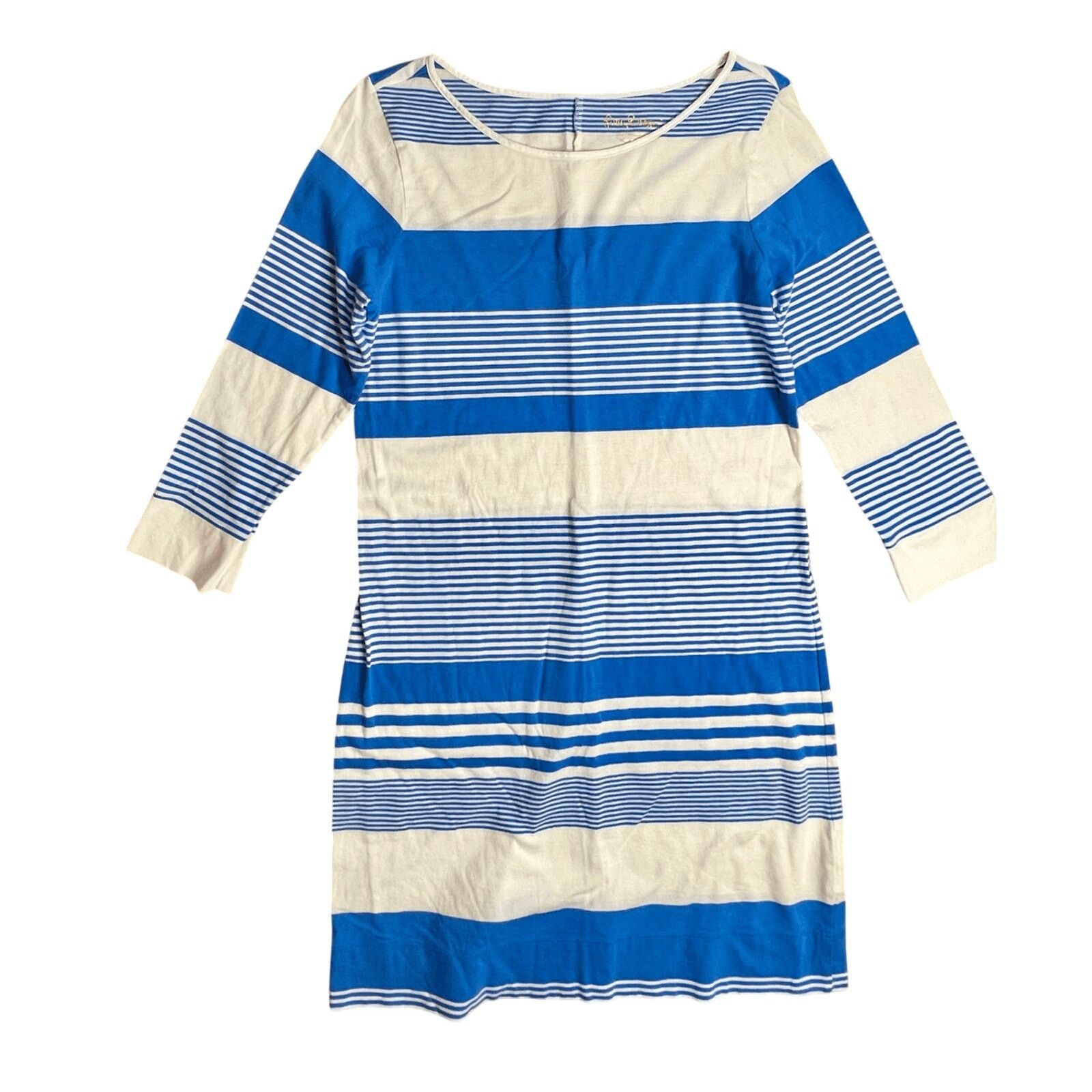 Lilly Pulitzer Lilly Pulitzer Marlowe Bay Blue Knit T-shirt Dress MEDIUM Size M / US 6-8 / IT 42-44 - 1 Thumbnail