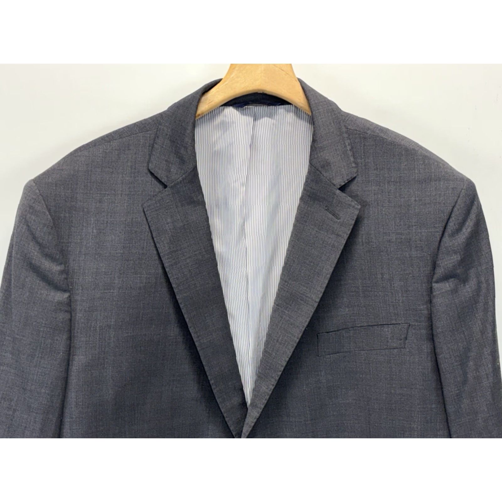 Brooks Brothers Brooks Brothers Madison Fit Gray Men's 48R Blazer Explorer Sport Coat Classic Single-Breasted Two-Button Front Notch Lapel Regular Size 48R - 2 Thumbnail