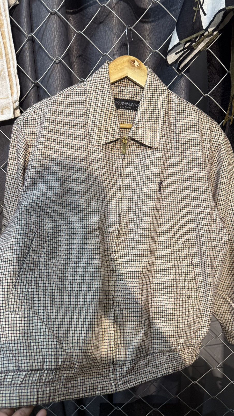 Yves Saint Laurent VINTAGE YVES SAINT LAURENT (YSL) JACKET CHECKERED PATTERN Size US M / EU 48-50 / 2 - 2 Thumbnail