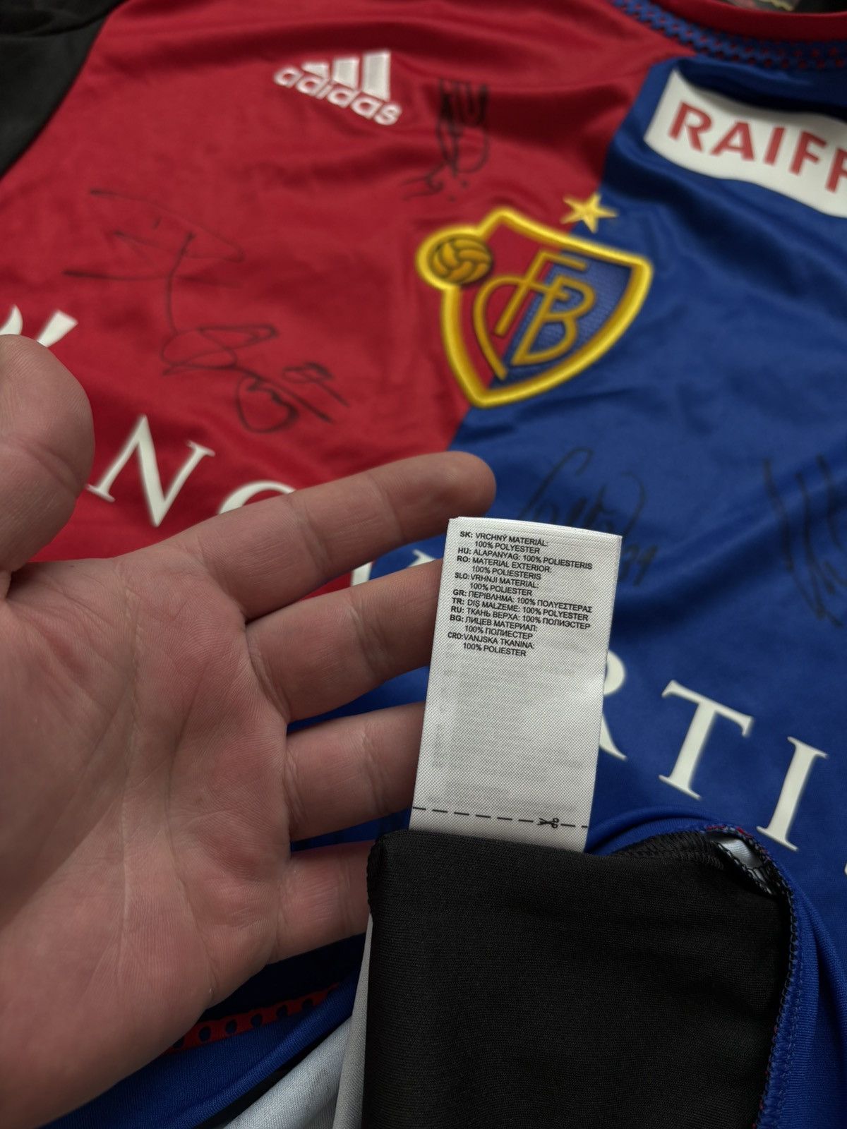 Adidas FC Basel 2015 Player Issue #36 Embolo Soccer Jersey