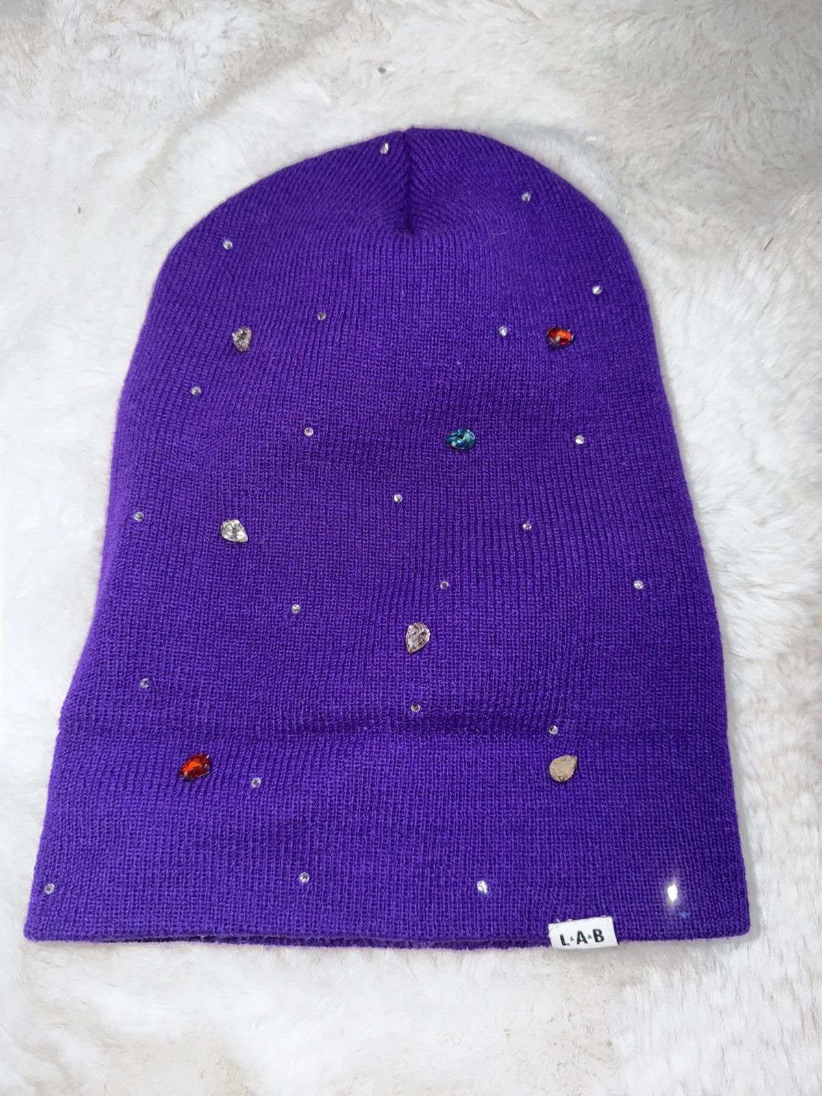 Other Lab (Life’s a blur) purple beanie Size ONE SIZE - 1 Thumbnail