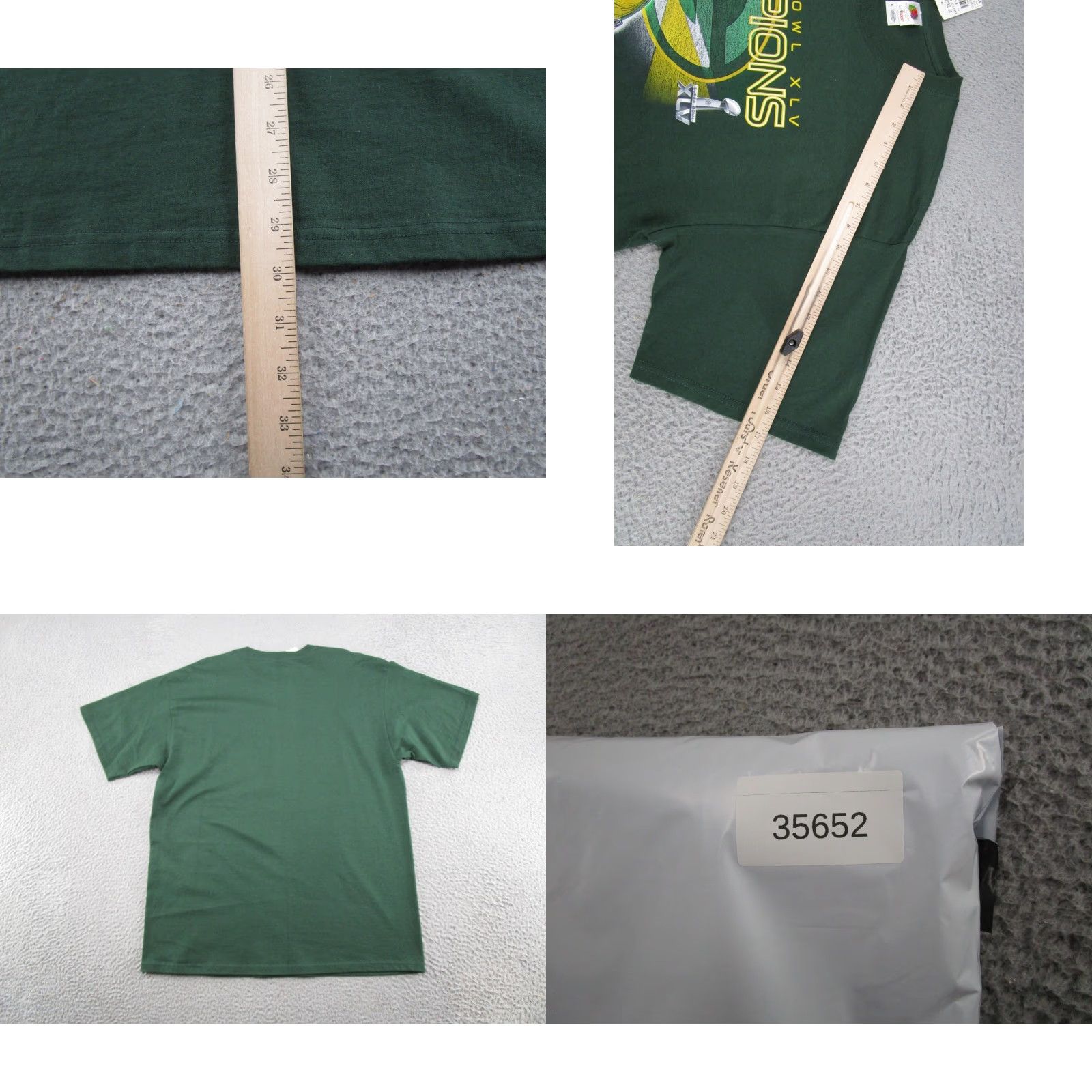 Fruit Of The Loom VINTAGE Green Bay Packers Super Bowl XLV Graphic T-Shirt Nike Size XL NEW Read Size US XL / EU 56 / 4 - 8 Thumbnail