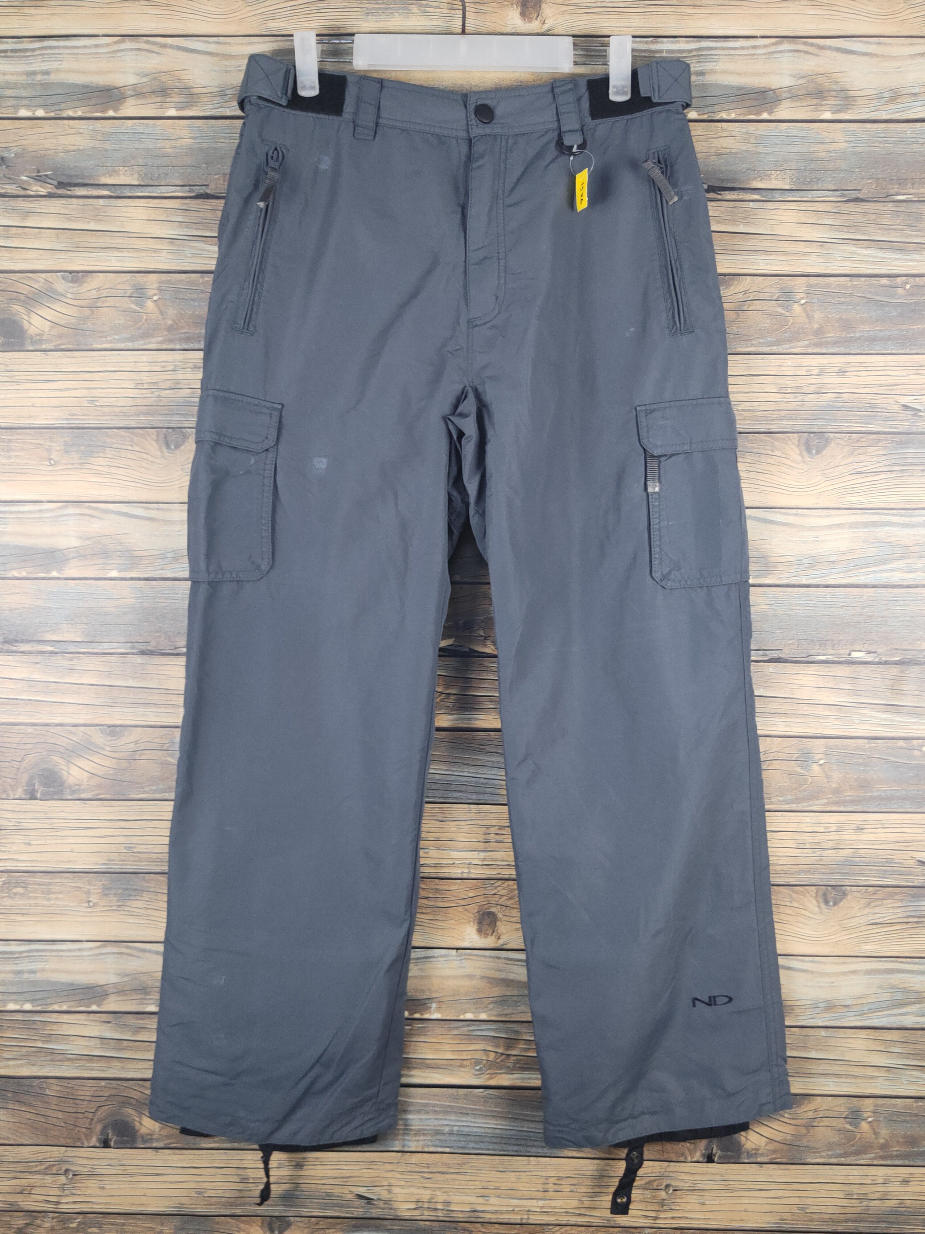 Japanese Brand DL Naked Dark Gray Multipocket Tactical Cargo Pants #1526 Size US 32 / EU 48 - 1 Thumbnail
