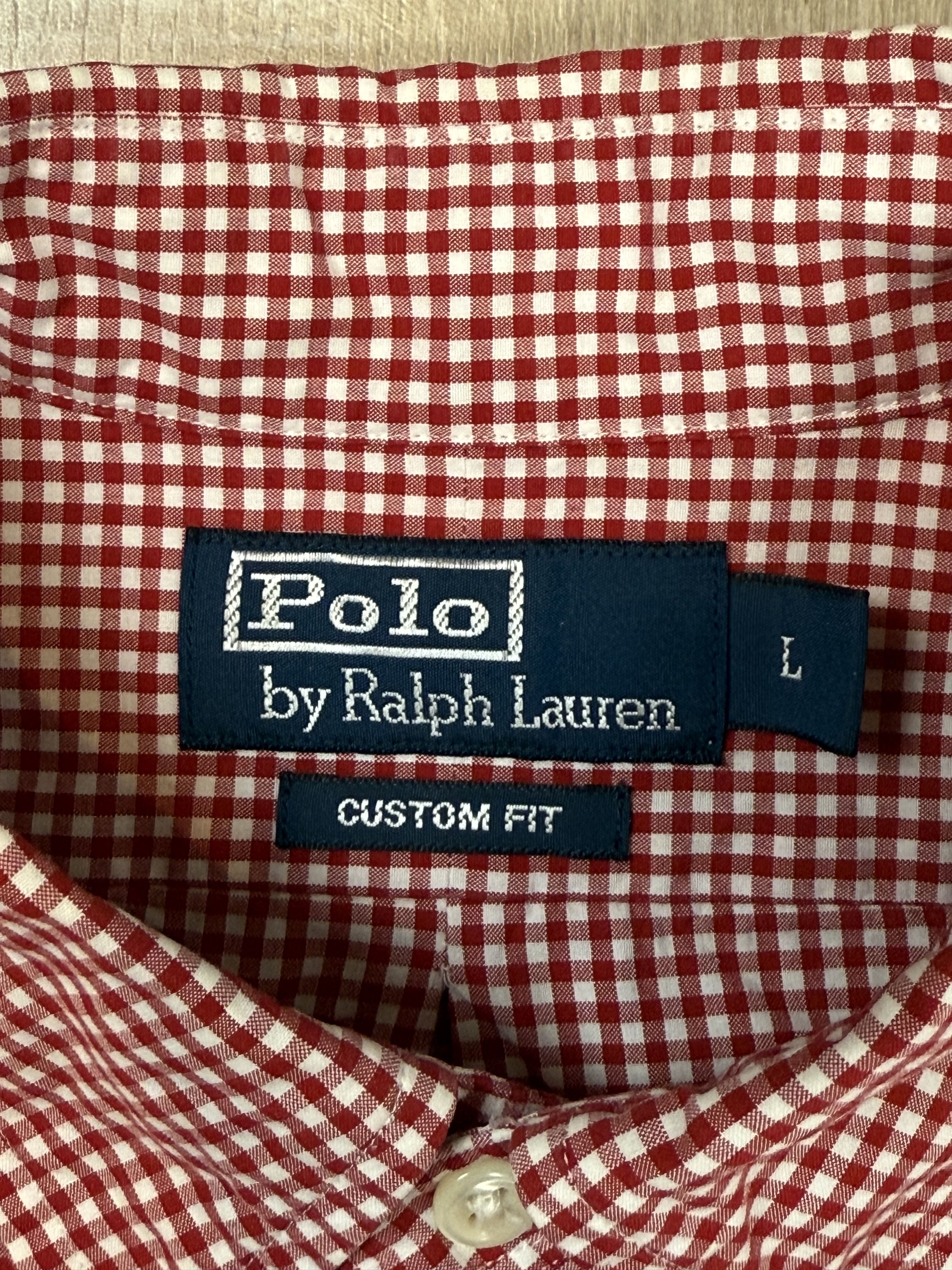 Polo Ralph Lauren Vintage Polo Ralph Lauren Shirt White/Red Size US L / EU 52-54 / 3 - 5 Thumbnail
