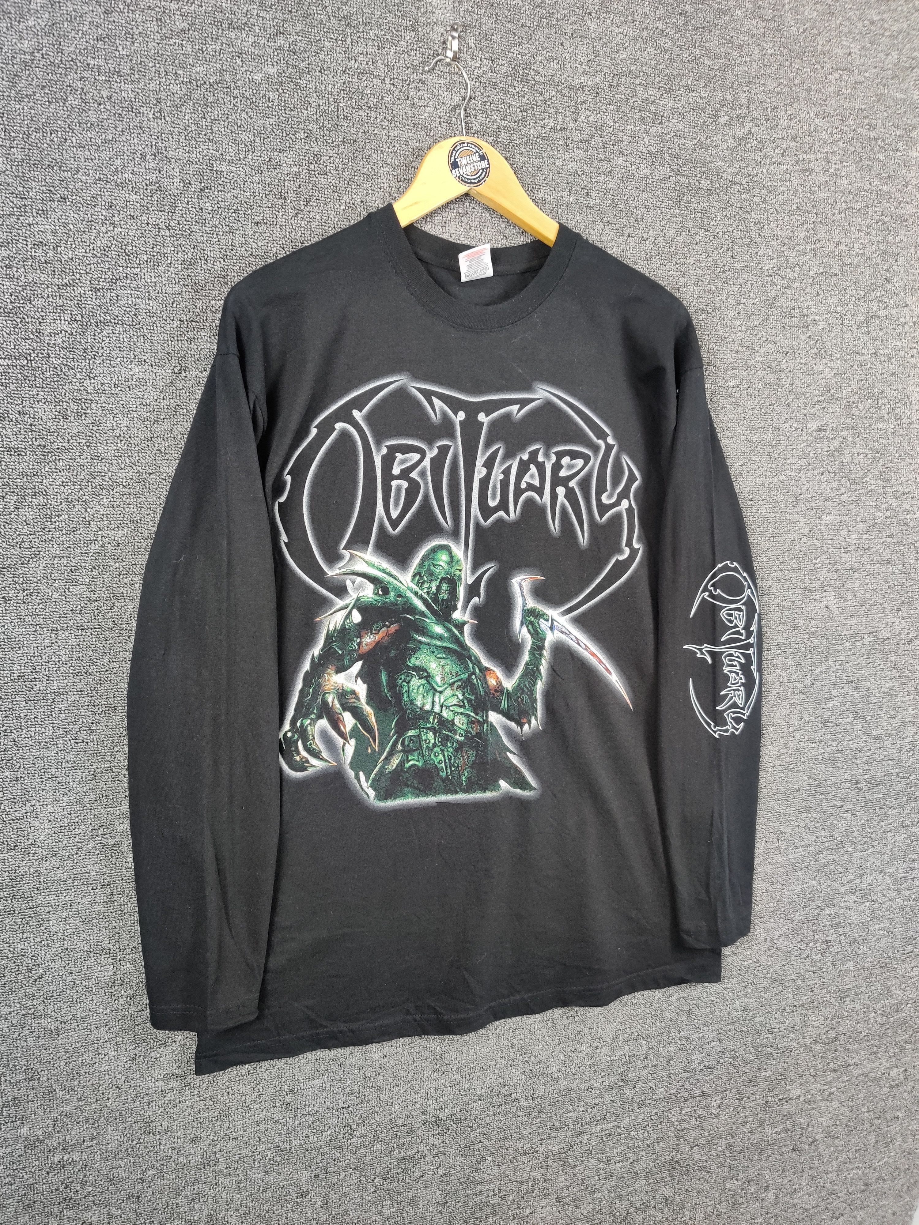 Band Tees Vintage Obituary Evil Ways Long Sleeve Band Tee Tshirt Size US L / EU 52-54 / 3 - 7 Thumbnail